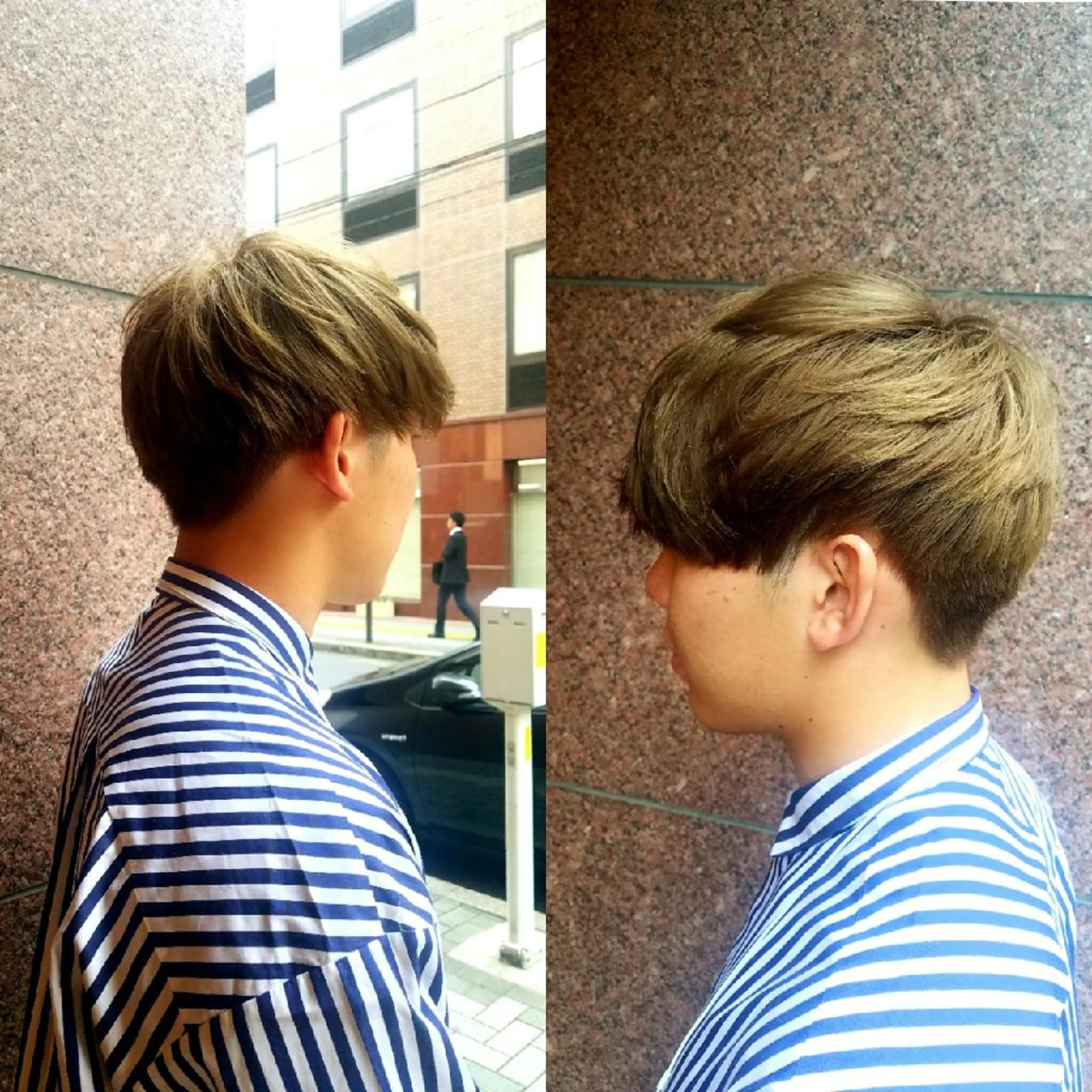 メンズ カラー ショート メンズハイトーン ハイトーンカラー マニッシュショート ショートヘア 美谷添（ミヤゾエ） まどか大人ヘアサロンのヘアスタイル