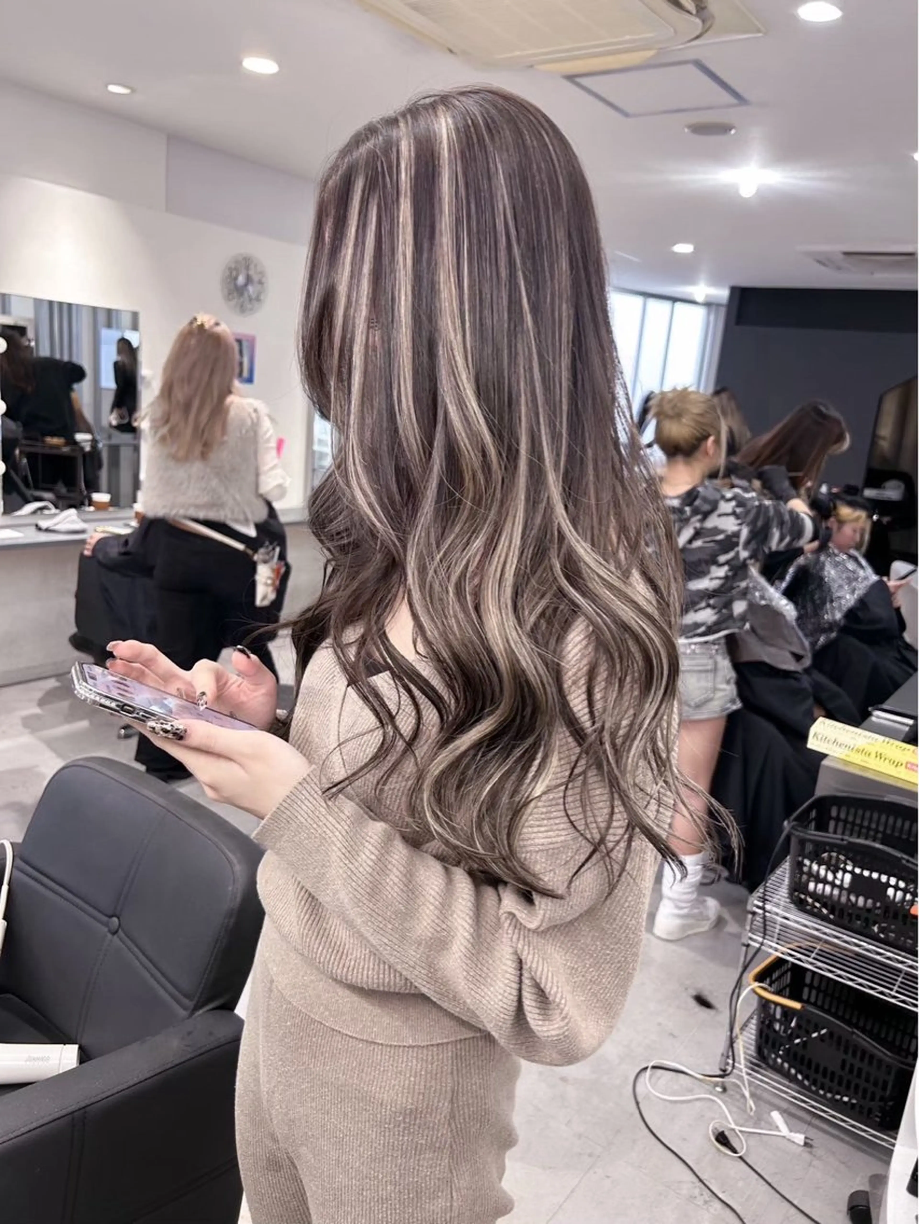 ロング 林 奏音のヘアスタイル