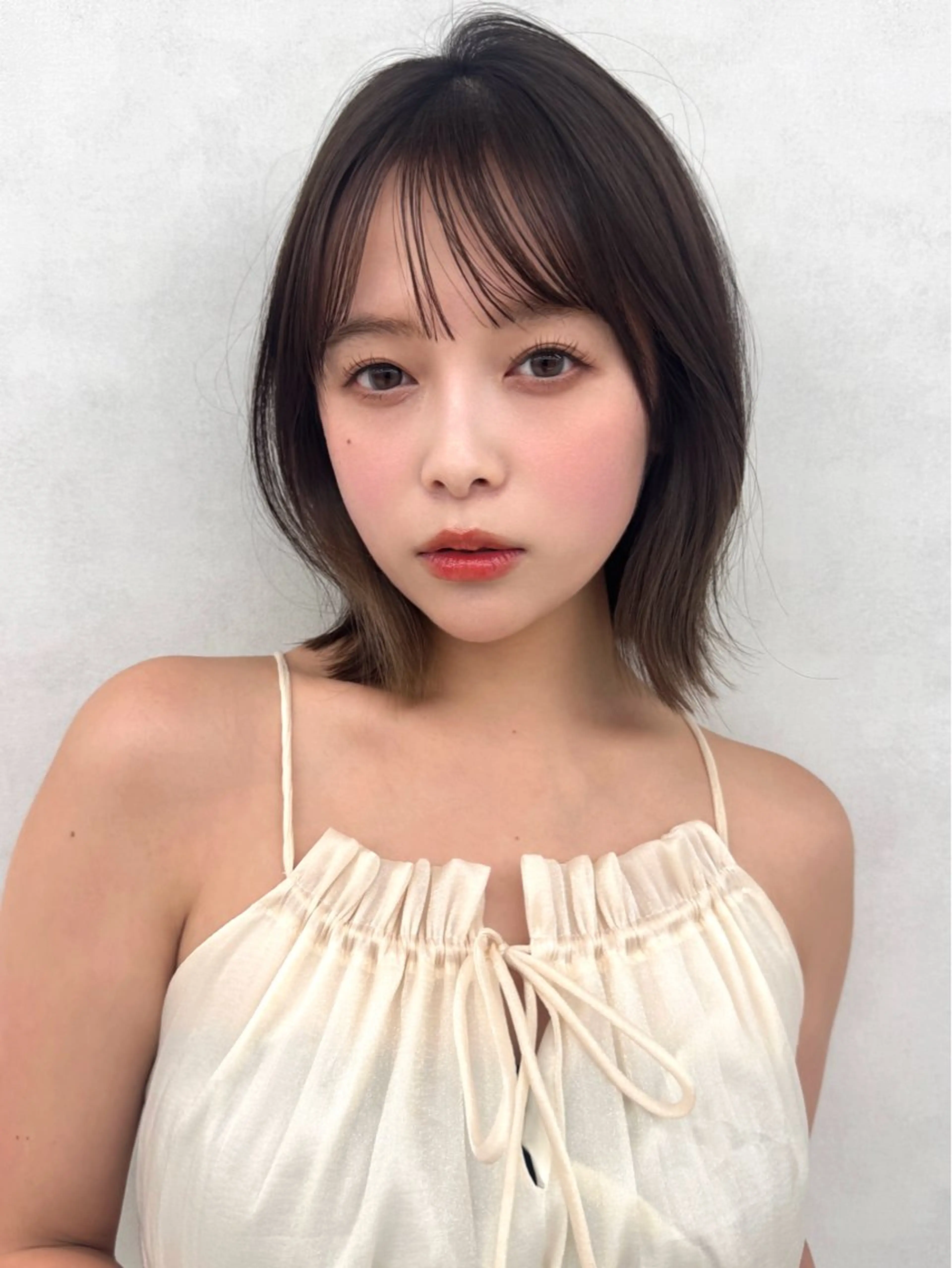 ショート カラー ブラウンカラー 透明感カラー グレージュ トリートメント 初瀬 里桜のヘアスタイル