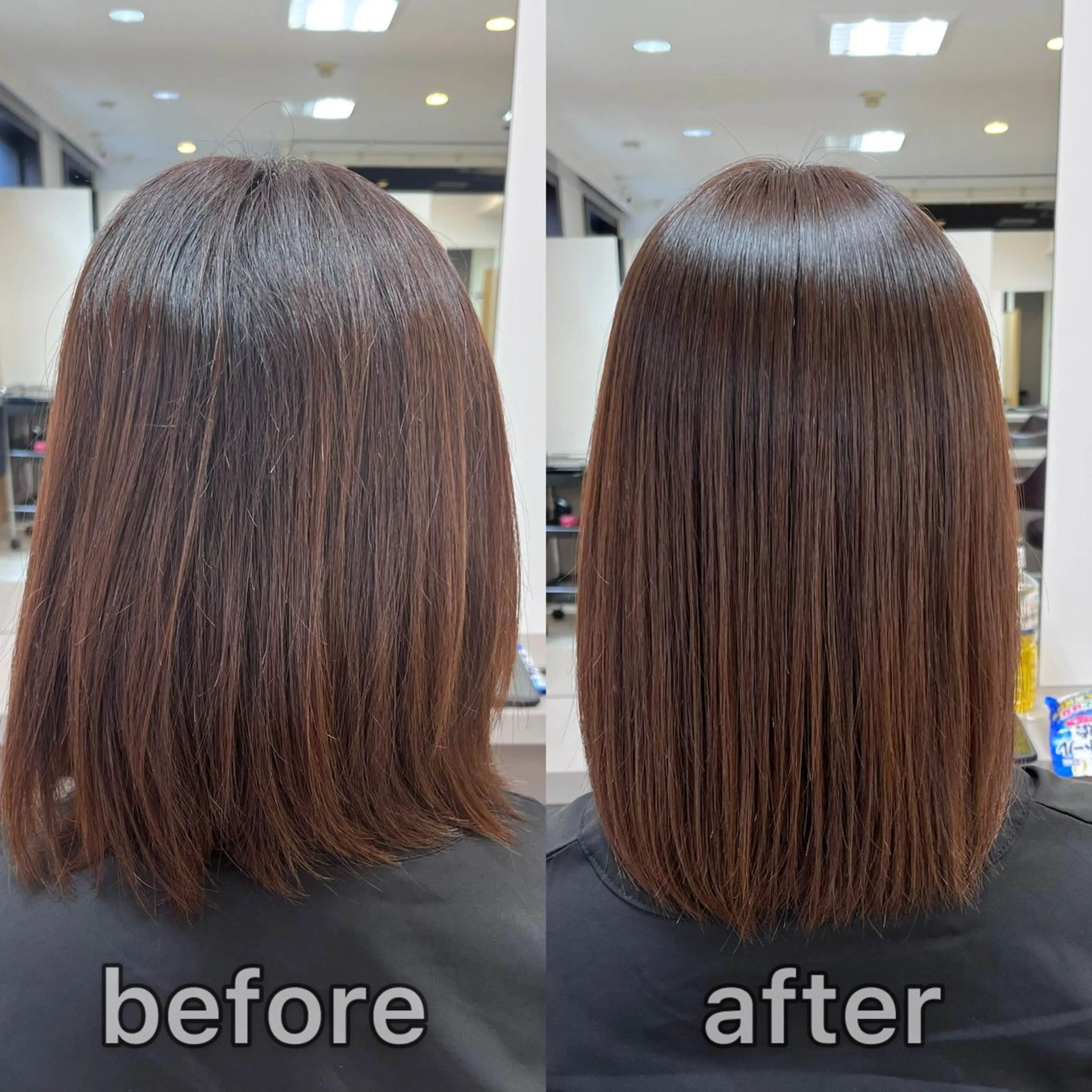 ミディアム パーマ 縮毛矯正 ストレートパーマ 縮毛矯正 トリートメント 髪質改善特化KIZU /艶髪研究（京都）のヘアスタイル