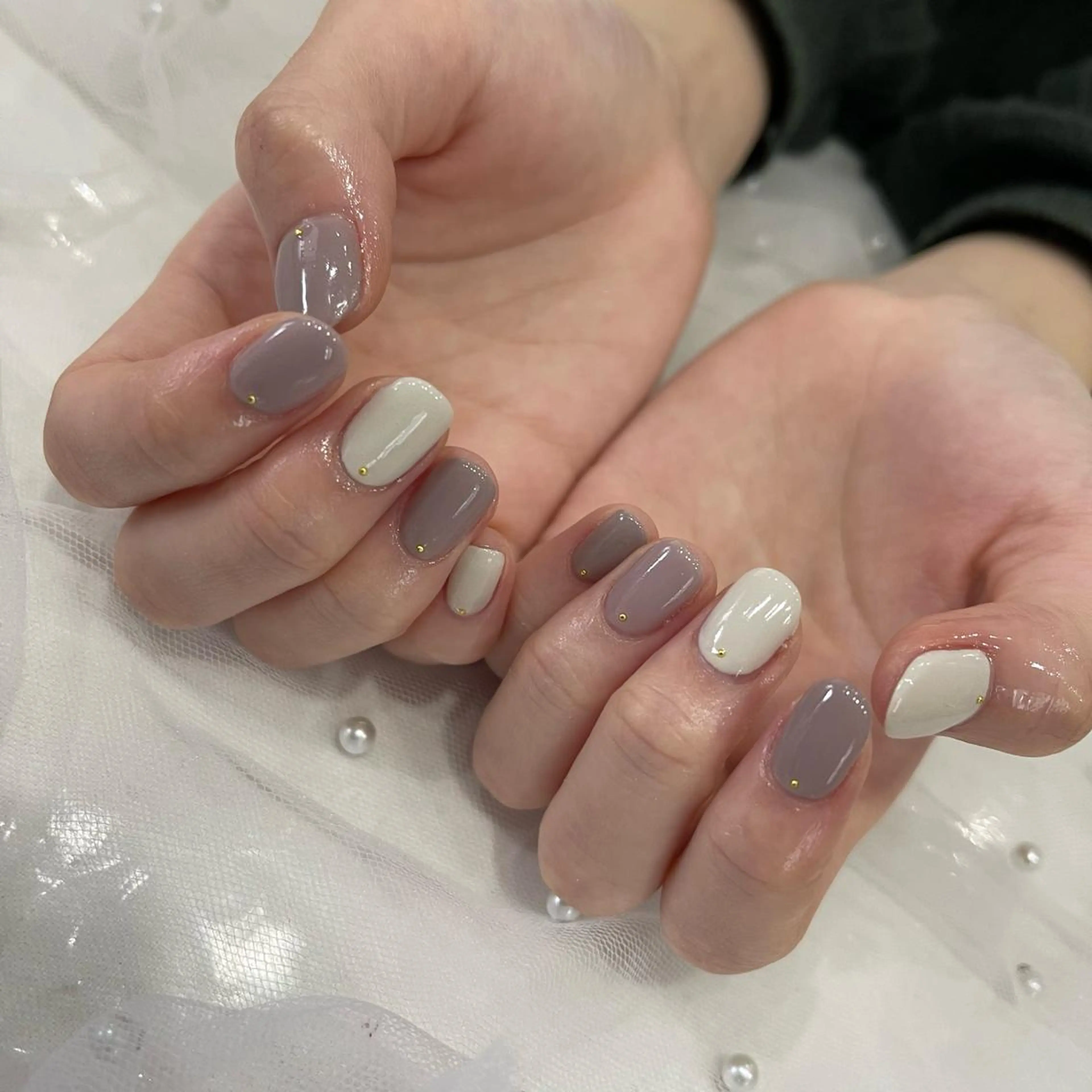 ネイル シンプルネイル Wish Nail 恒川のネイルデザイン