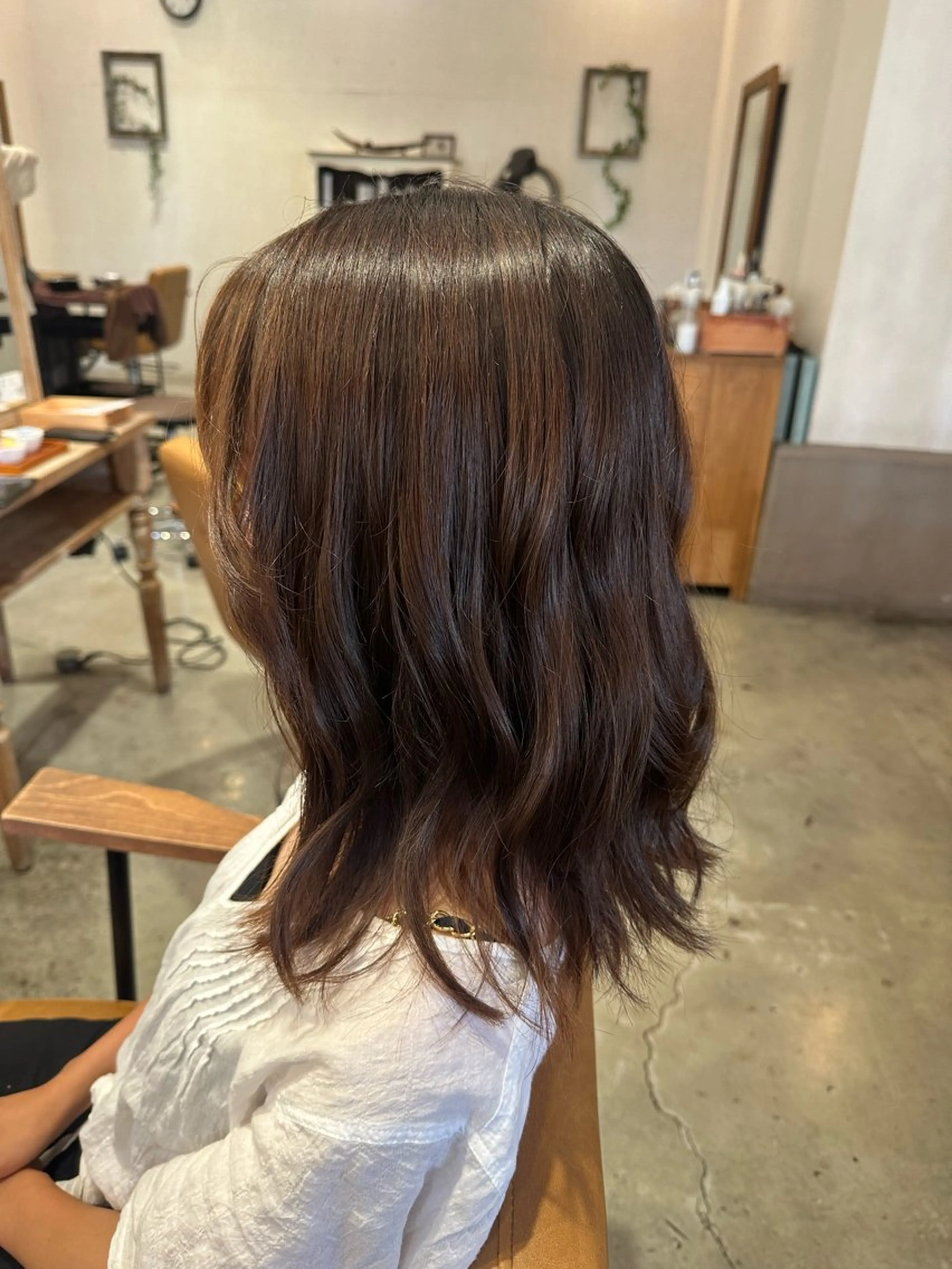 セミロング 森本 あゆのヘアスタイル