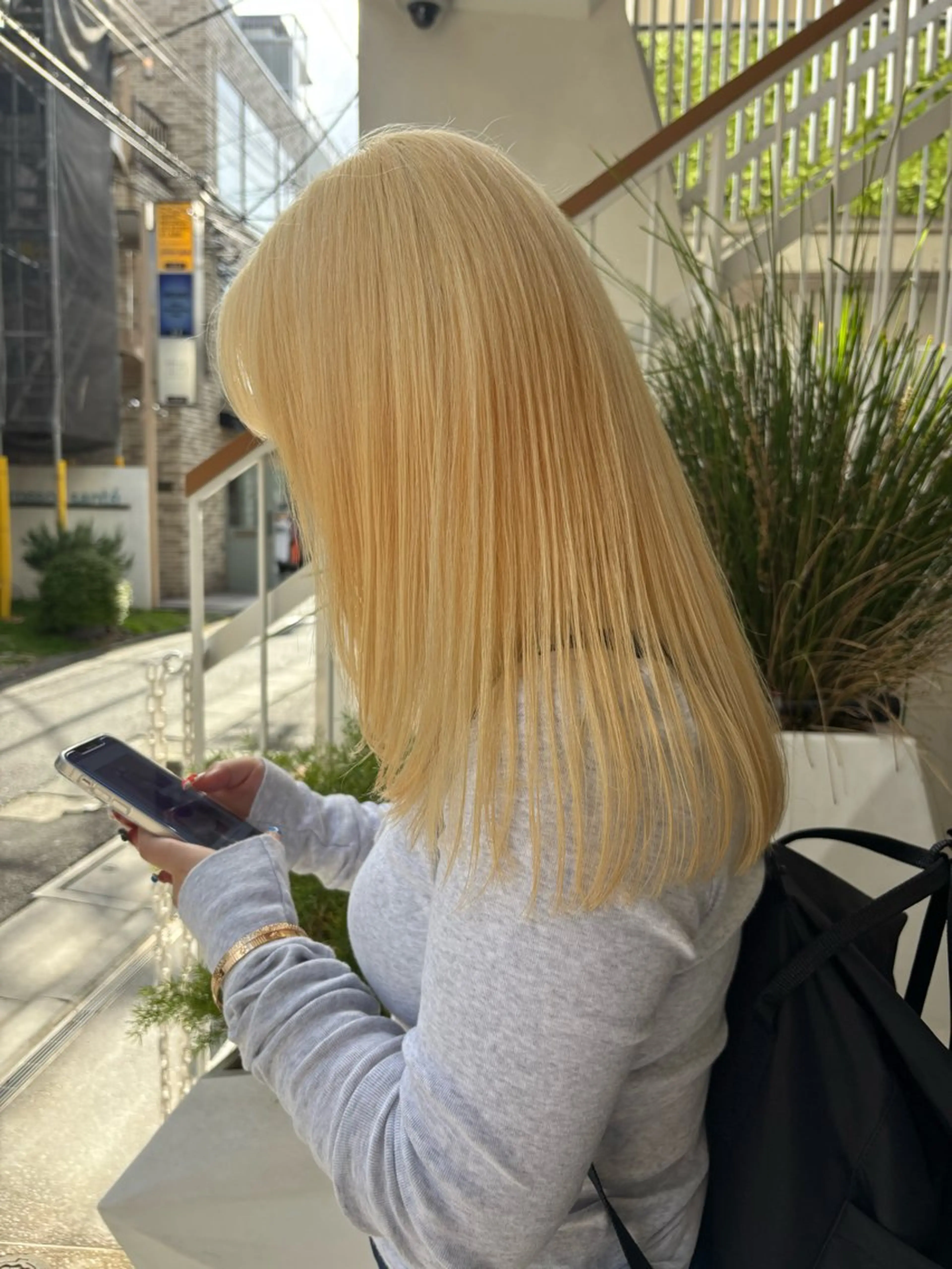 【🧵ケアブリーチ🧵】ブリーチ込ダブルカラー(ケア剤)+システムトリートメントの写真