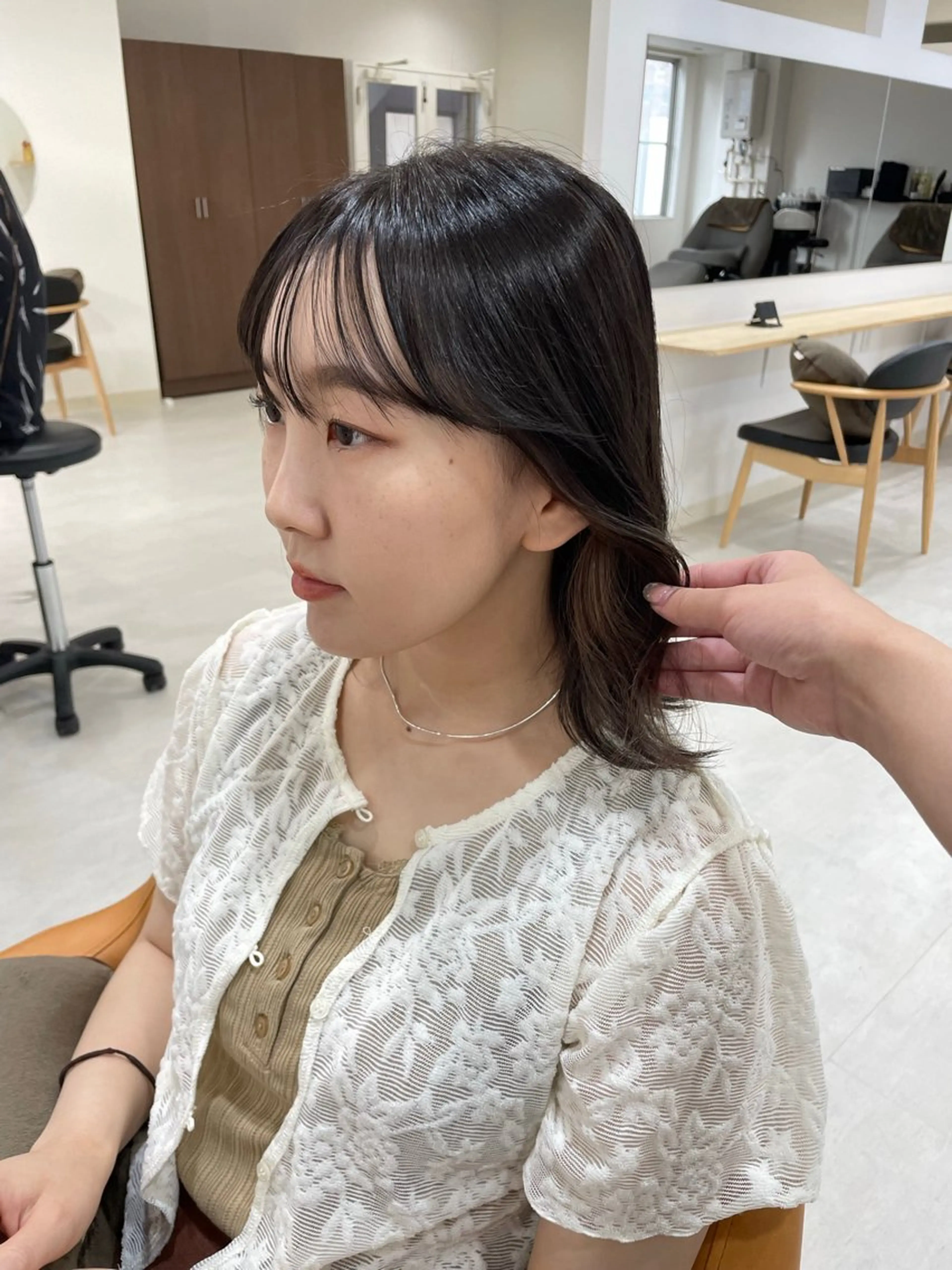 ミディアム カラー kunimi harukaのヘアスタイル