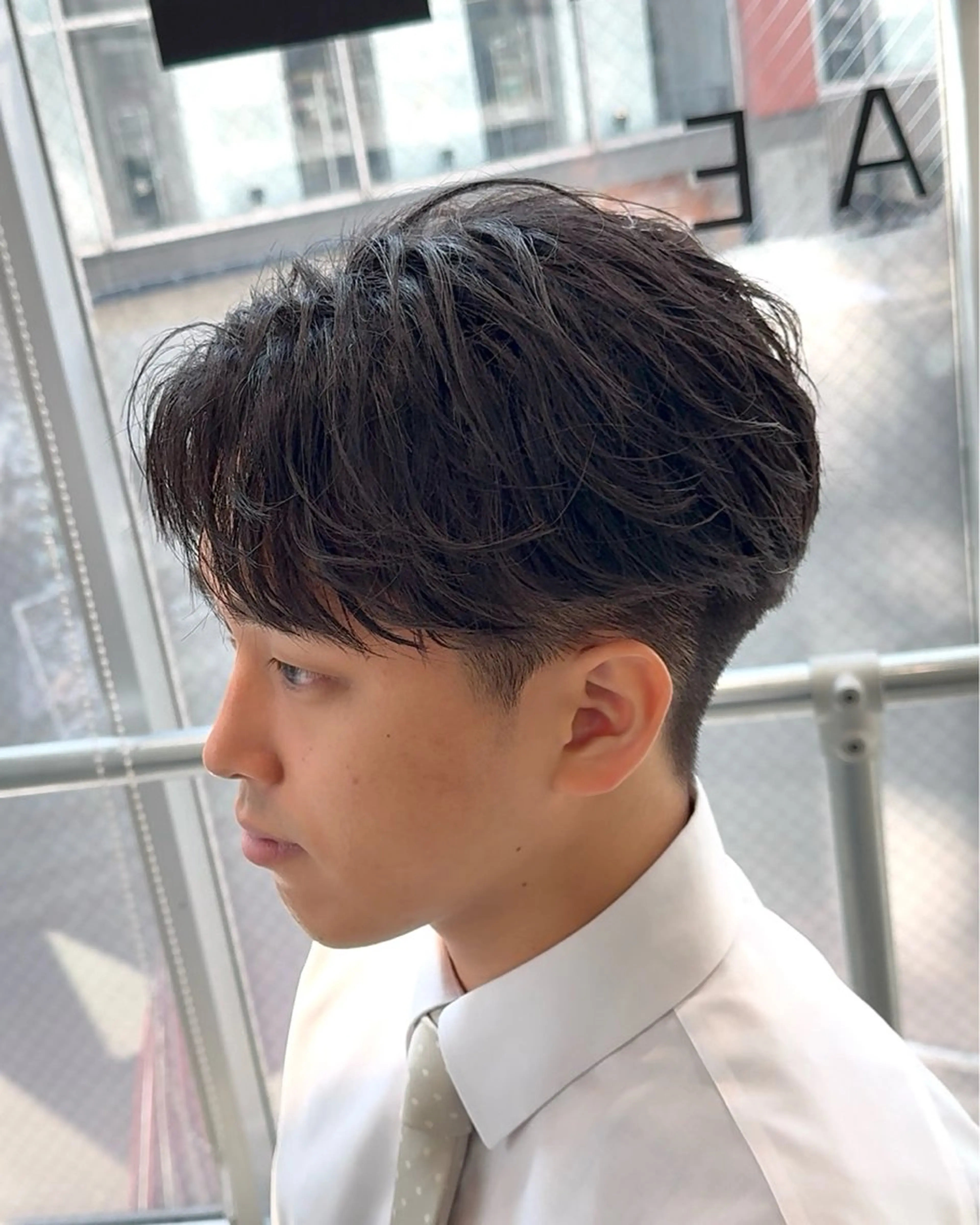 メンズ センターパート カット 👑原宿メンズパーマ /原宿/かずま👑のヘアスタイル