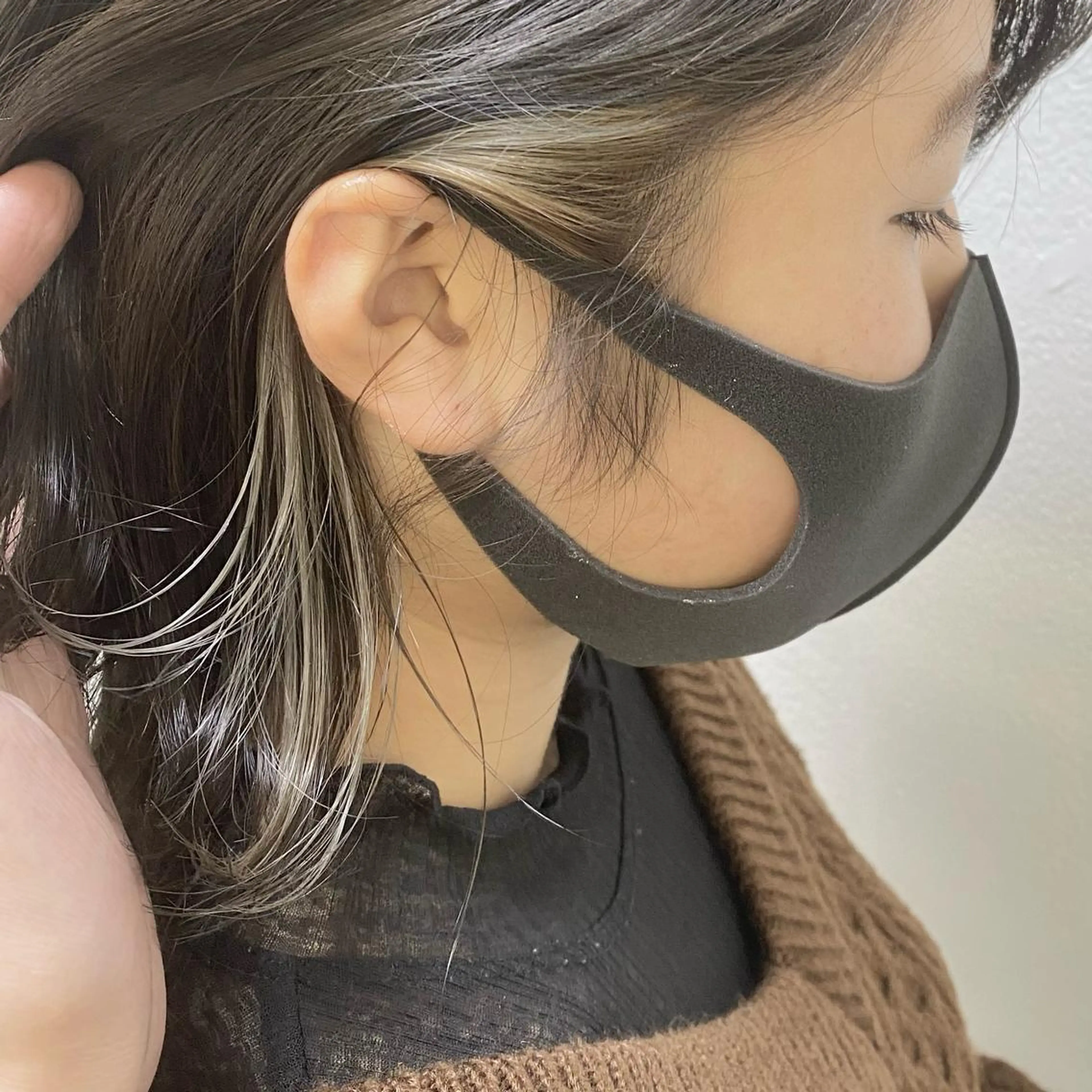 ミディアム カラー イヤリングカラー インナーカラー ボブ ヘアカラー トリートメント ヘアセット ブリーチ特化/レイヤ ーカット🥀マサルのヘアスタイル