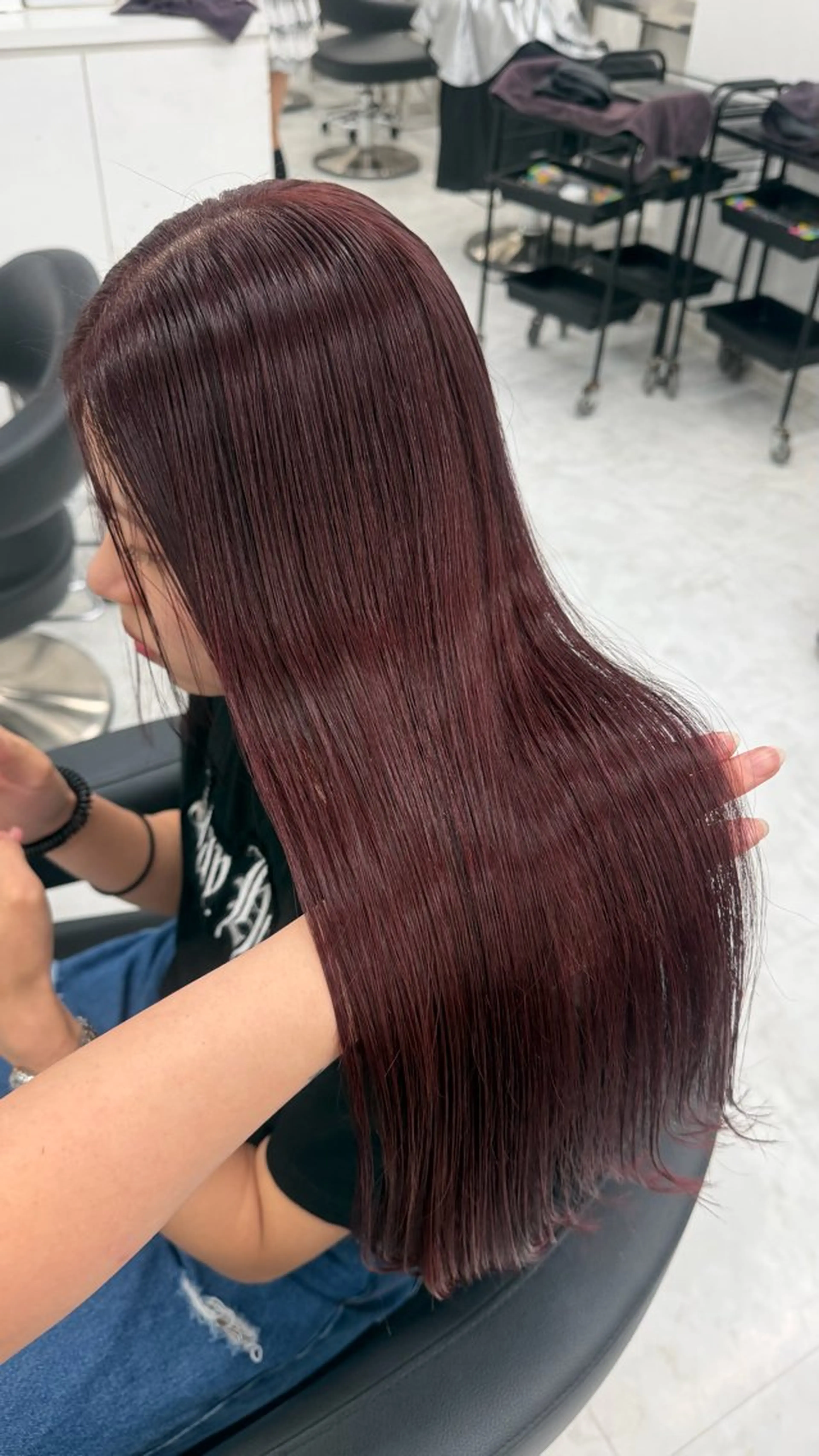 カラー ヘアカラー トリートメント ヘアセット 透明感うる艶カラー 🤍MANAMIのヘアスタイル