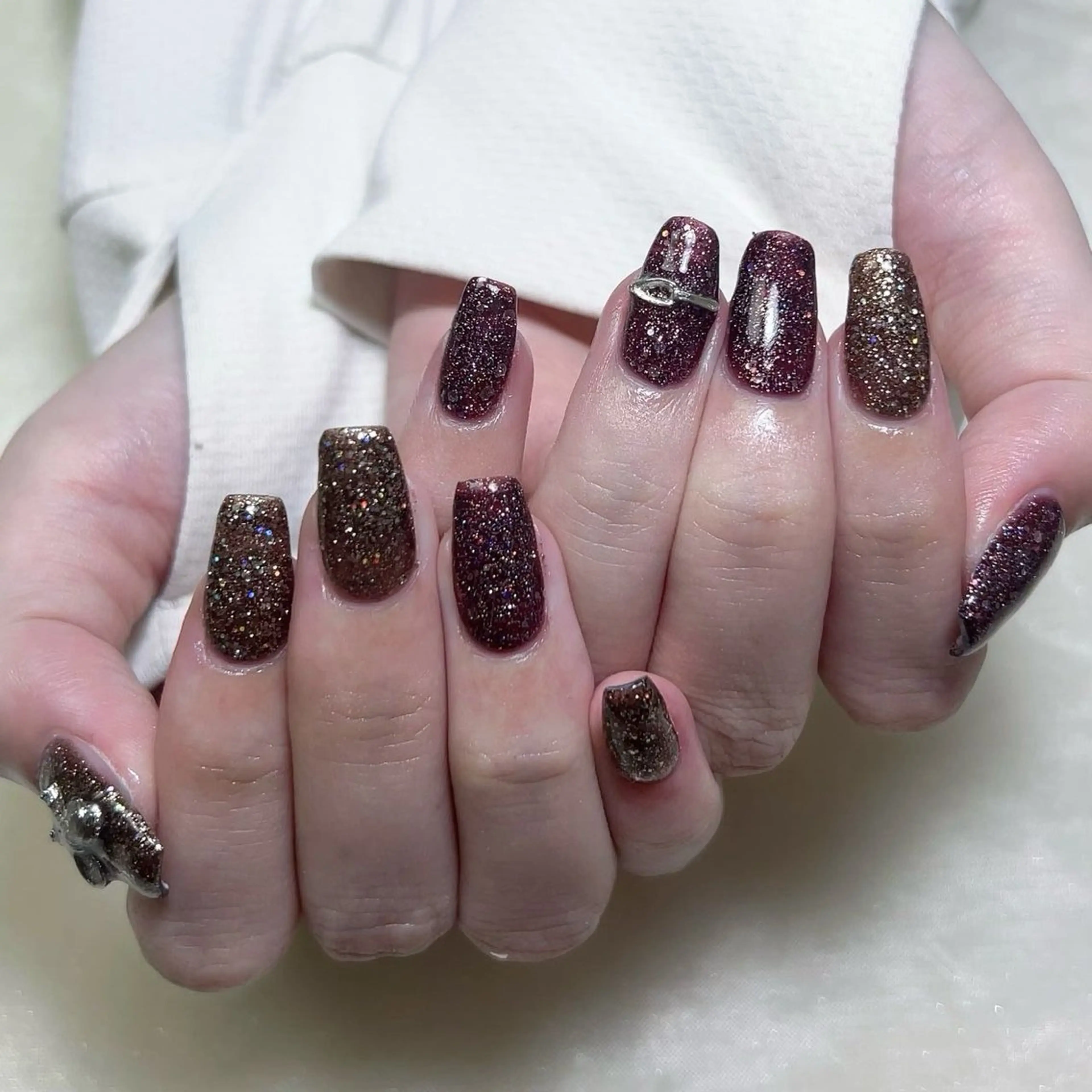 メンズ ネイル ワンカラーネイル ハンドネイル Nail salon 木にいるのネイルデザイン