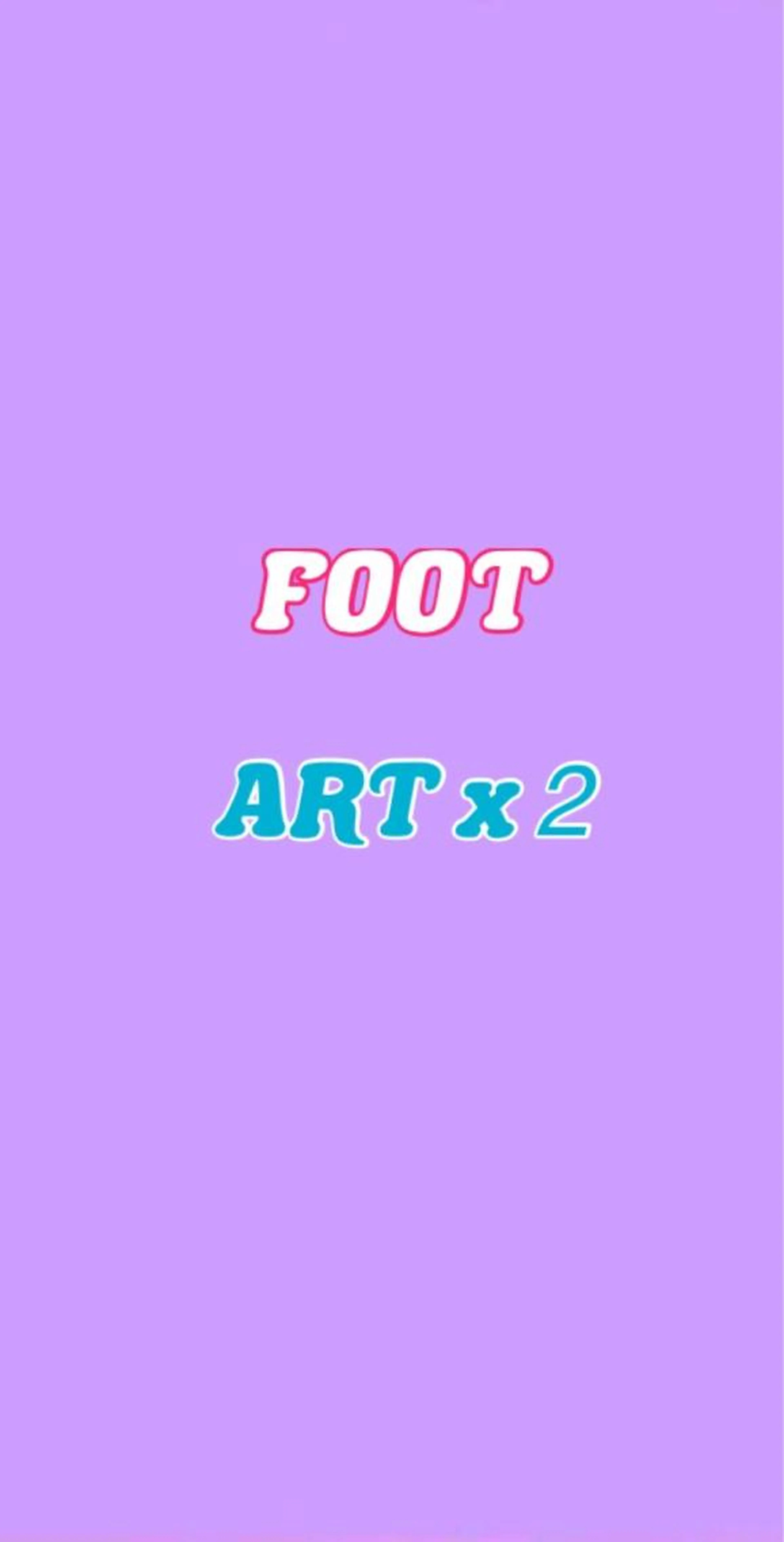 フット アート2本の写真