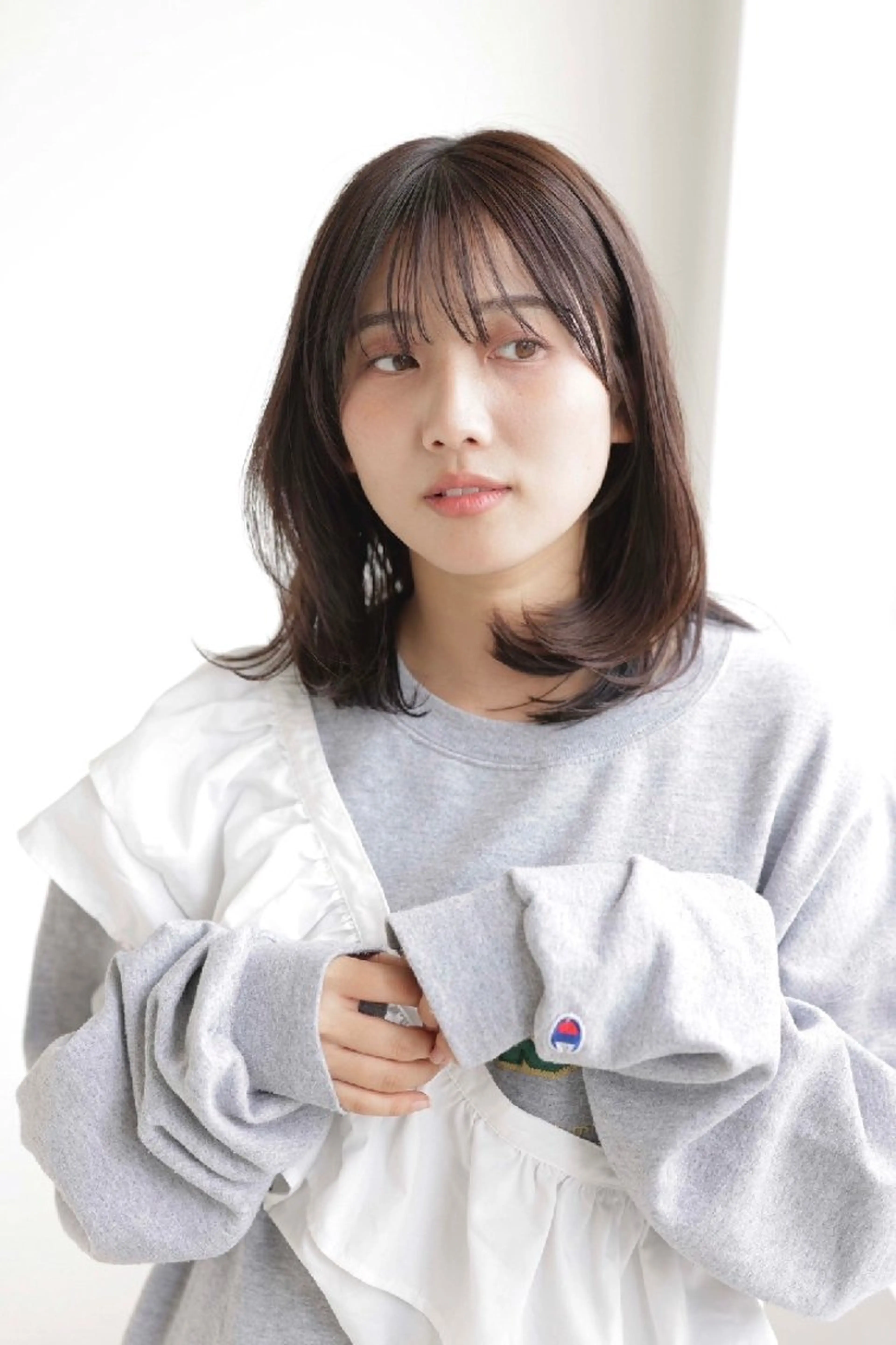 カラー 束感まつぱ🥑🤍 NATUKI🤍のヘアスタイル