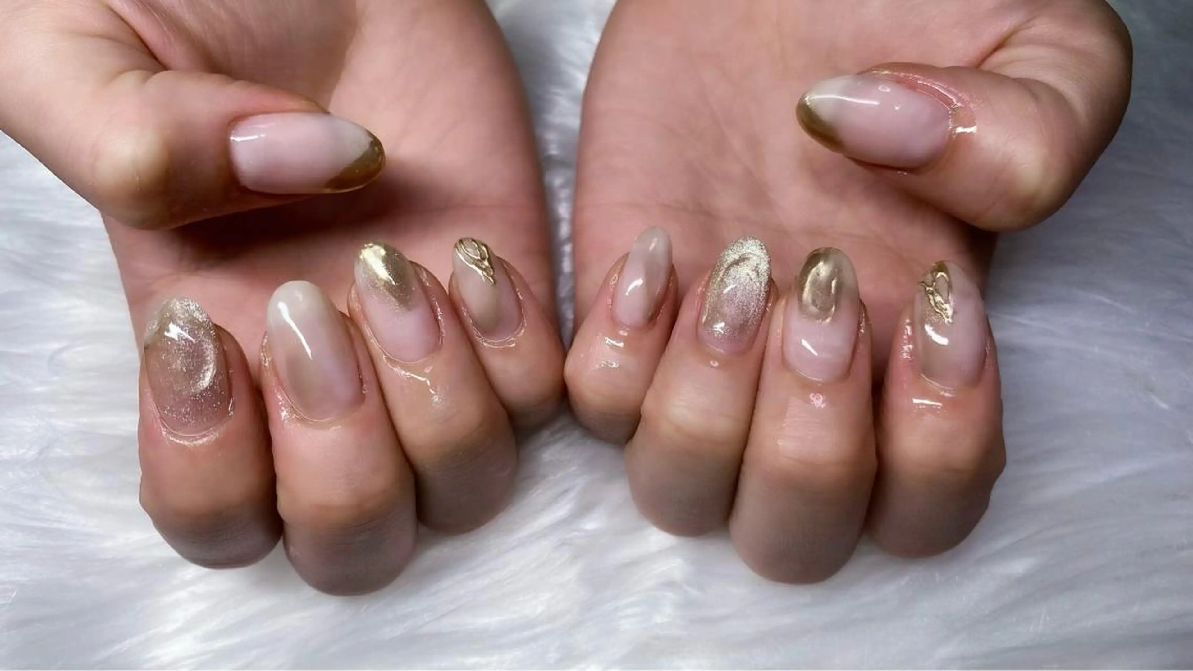 ネイル ニュアンスネイル ぷっくりネイル Era nailのネイルデザイン