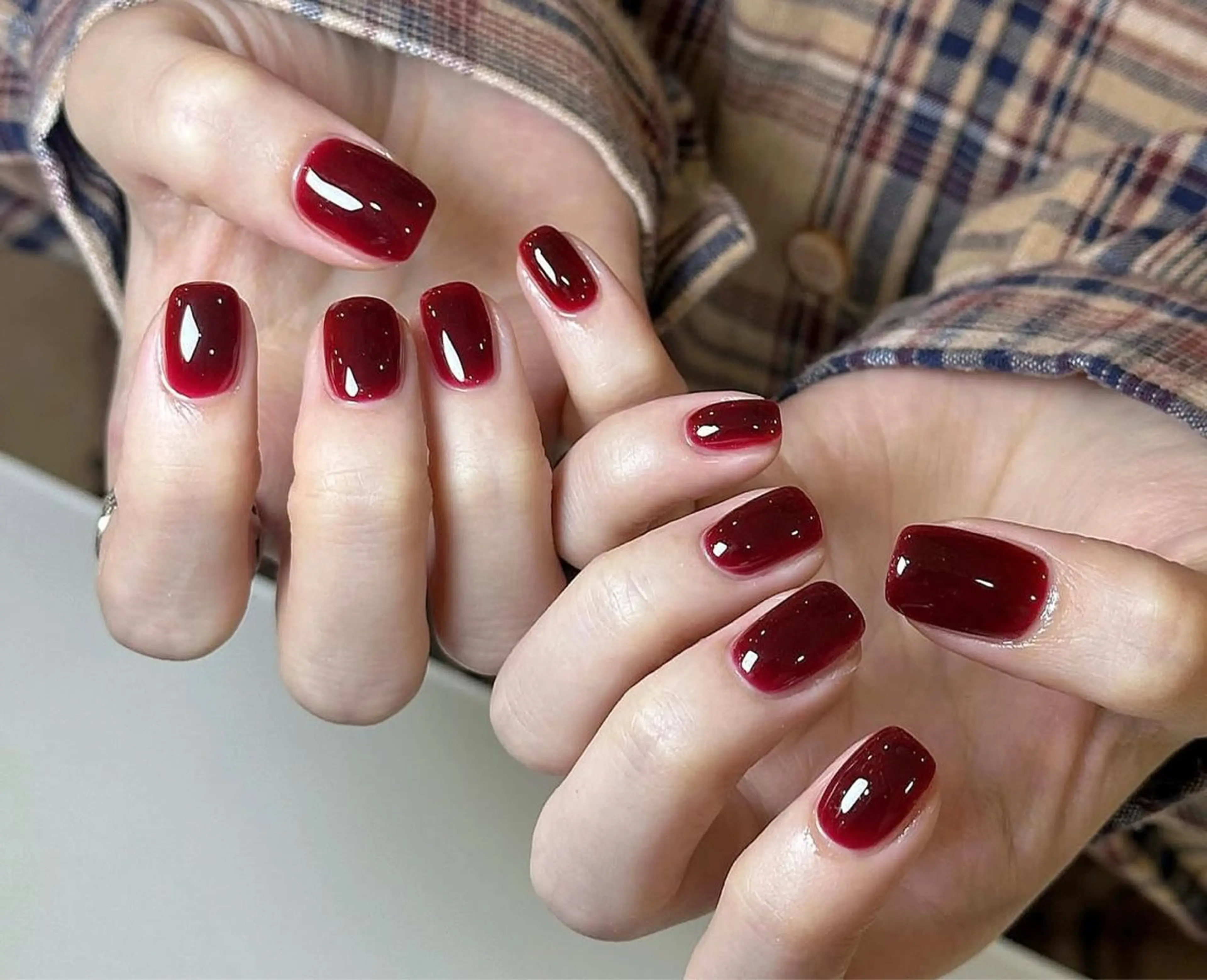 ネイル ハンドネイル 🎀PG🩵 ネイルサロンのネイルデザイン