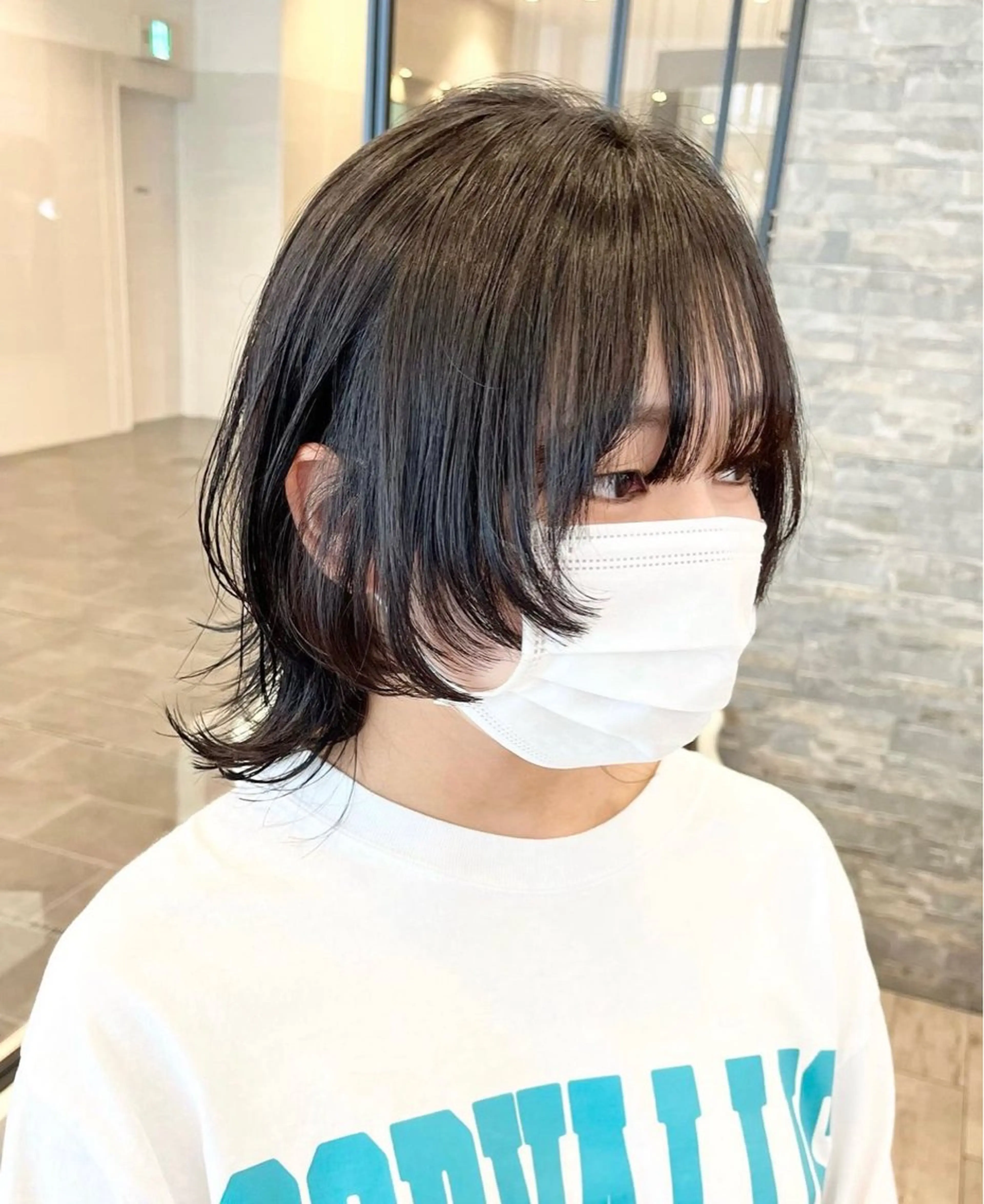 ショート くびれヘア ウルフカット 大阪ウルフカット 🐺デザインカラーのヘアスタイル