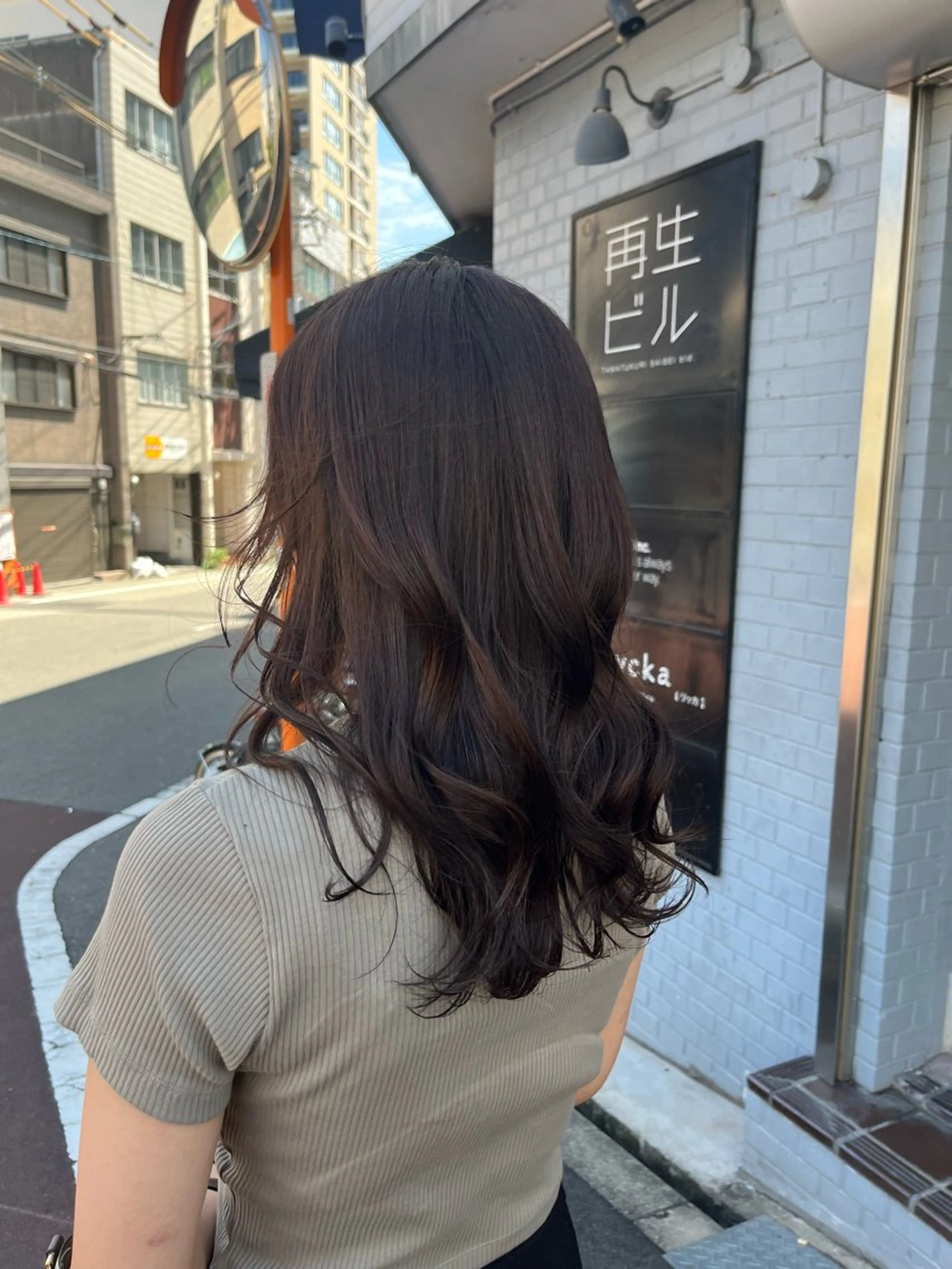 セミロング ヘアカラー トリートメント 藤倉なつみ /玉造のヘアスタイル