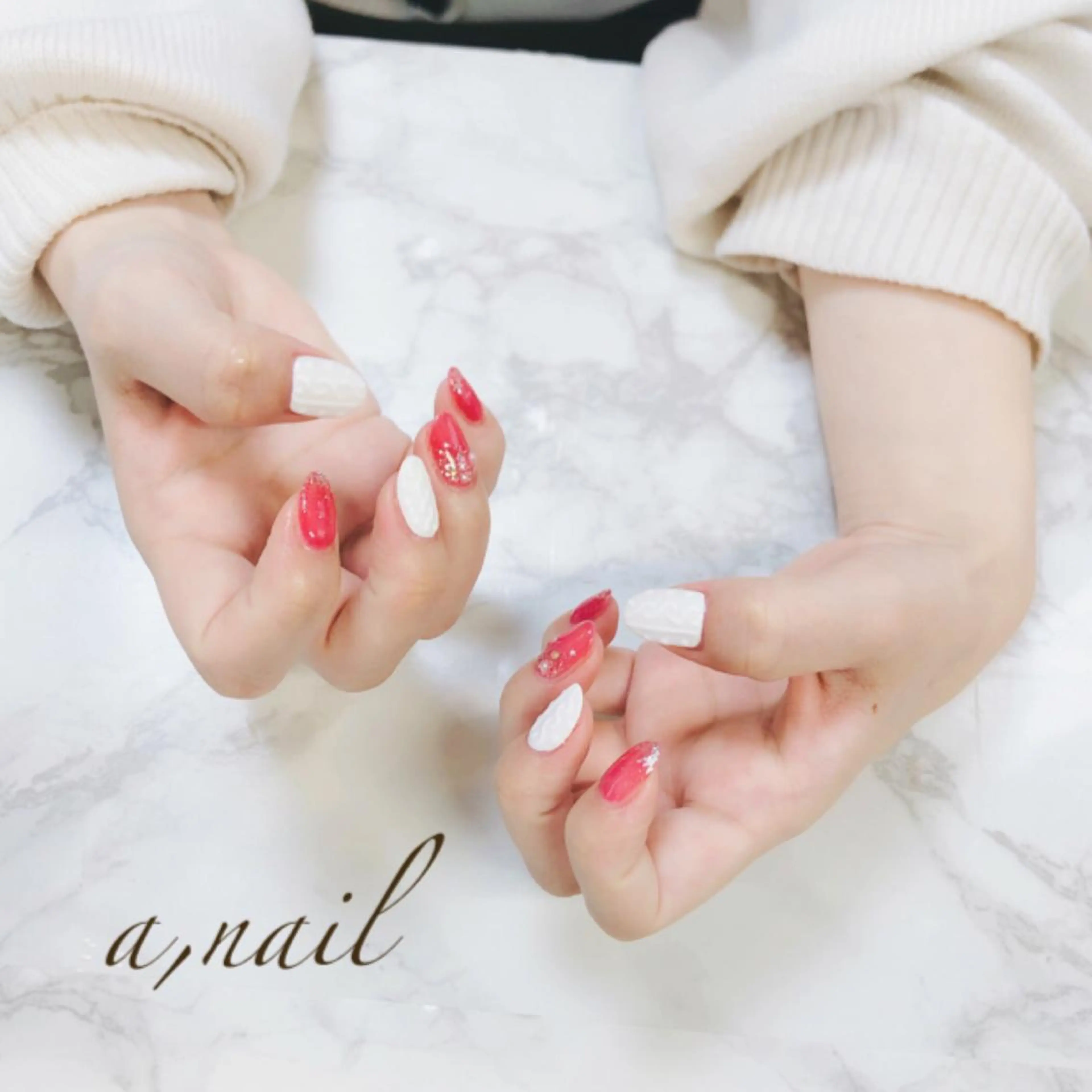 ネイル フットネイル ジェルネイル グラデーション ラメ(グリッター) マットネイル ハンドネイル ネイルサロン エーネイルのネイルデザイン