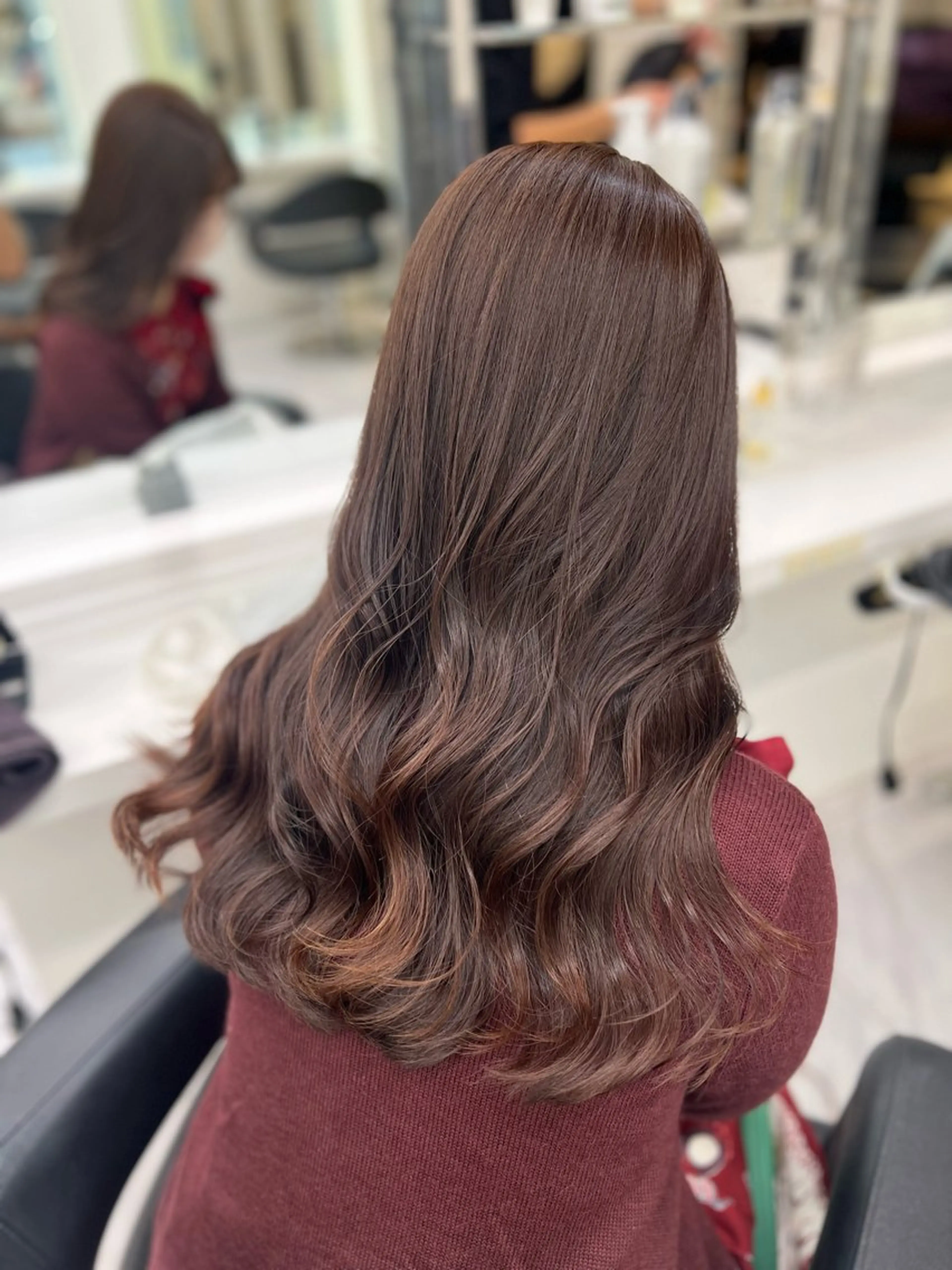 ロング カラー ヘアアレンジ 巻きラク♡レイヤー 🦢こころのヘアスタイル
