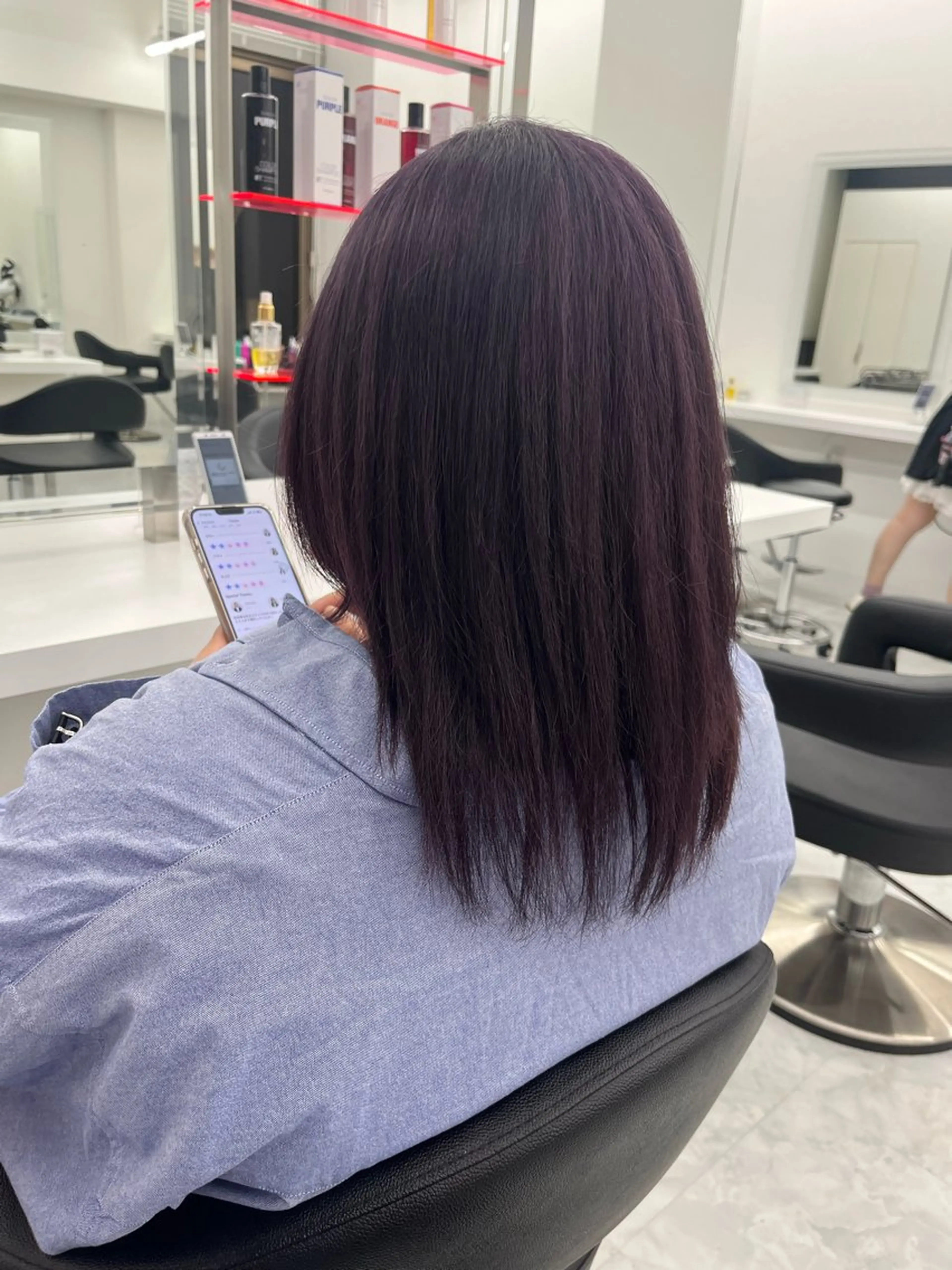 セミロング カラー ラベンダーカラー ピンクカラー ピンクラベンダー ヘアカラー 💖トレンド春夏 カラー💖FUTAのヘアスタイル