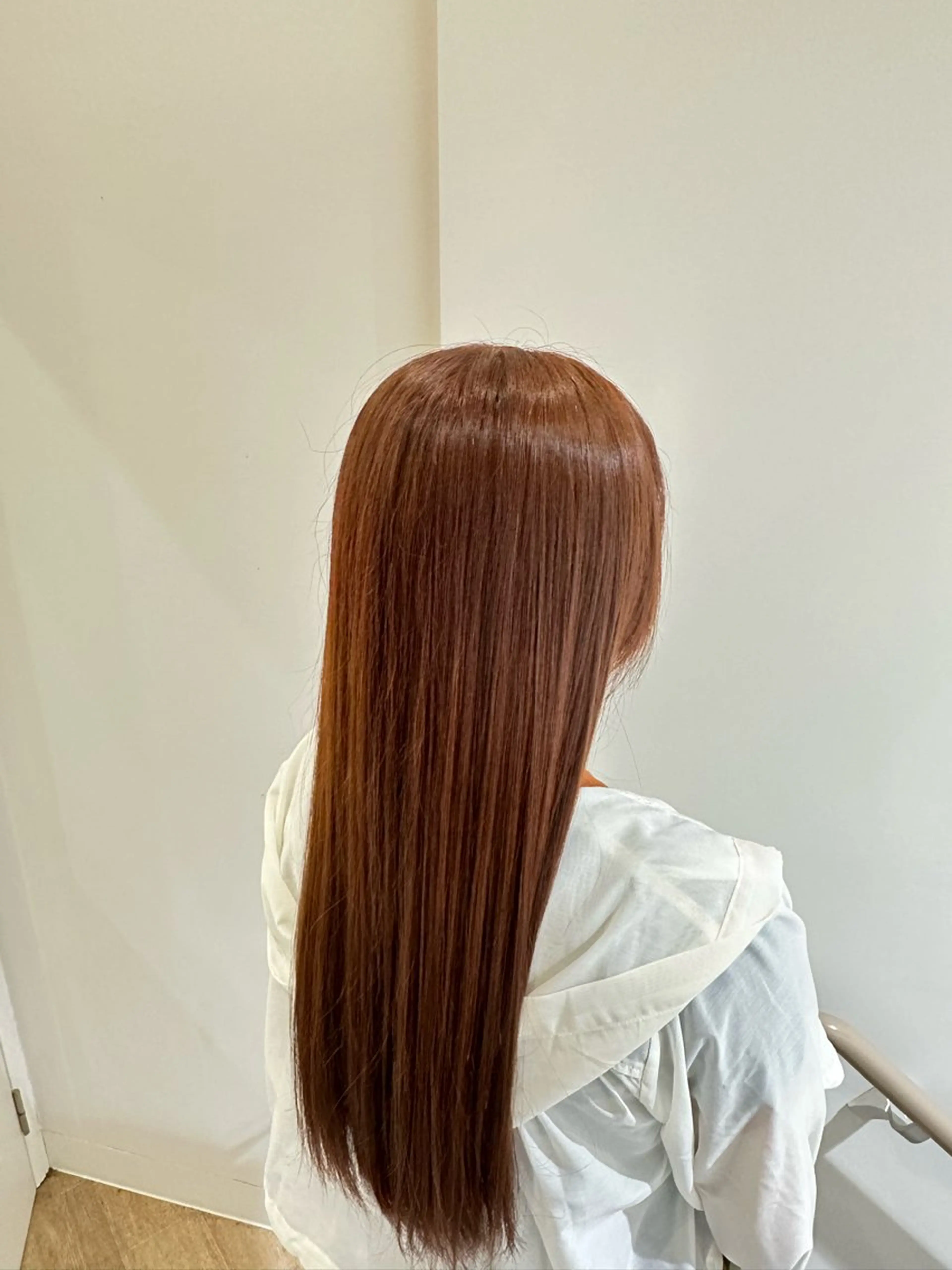 ロング カラー オレンジ 🍜のばた 🍜のヘアスタイル