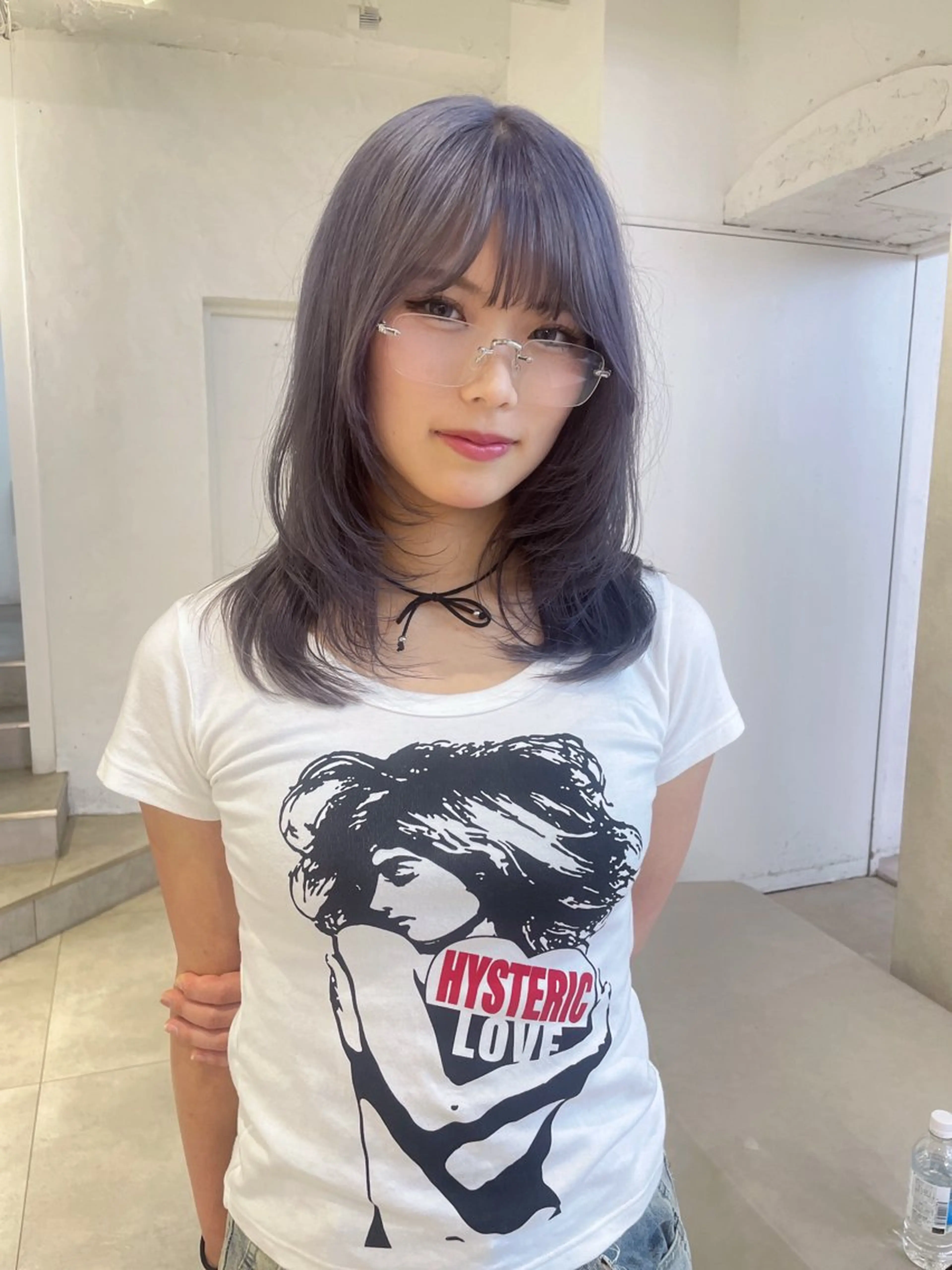 カラー ヘアカラー 🎀ボブ＋ハイトーン シュカ👶🏻のヘアスタイル