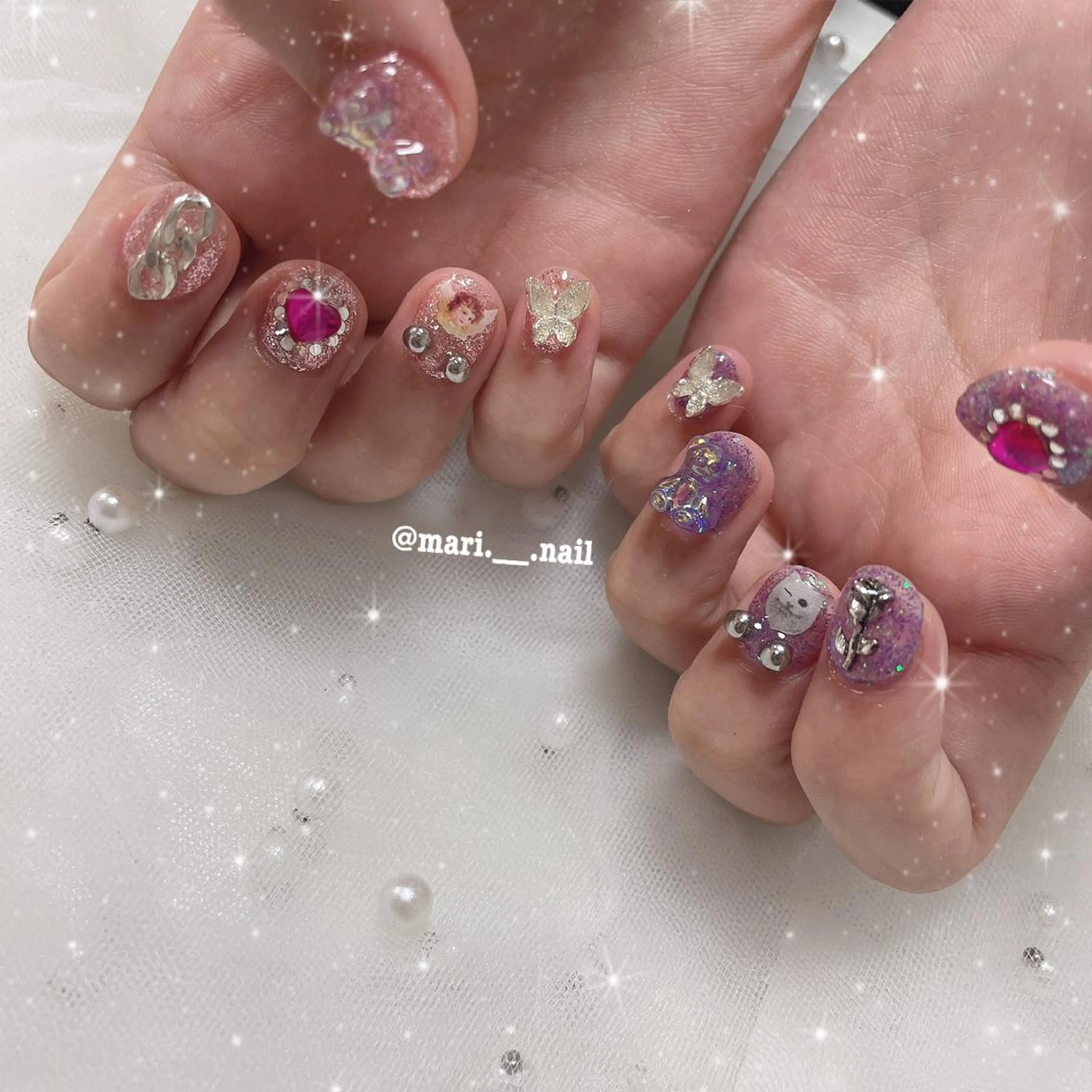 ネイル 🎀 Mayu 🎀痛ネイルのネイルデザイン