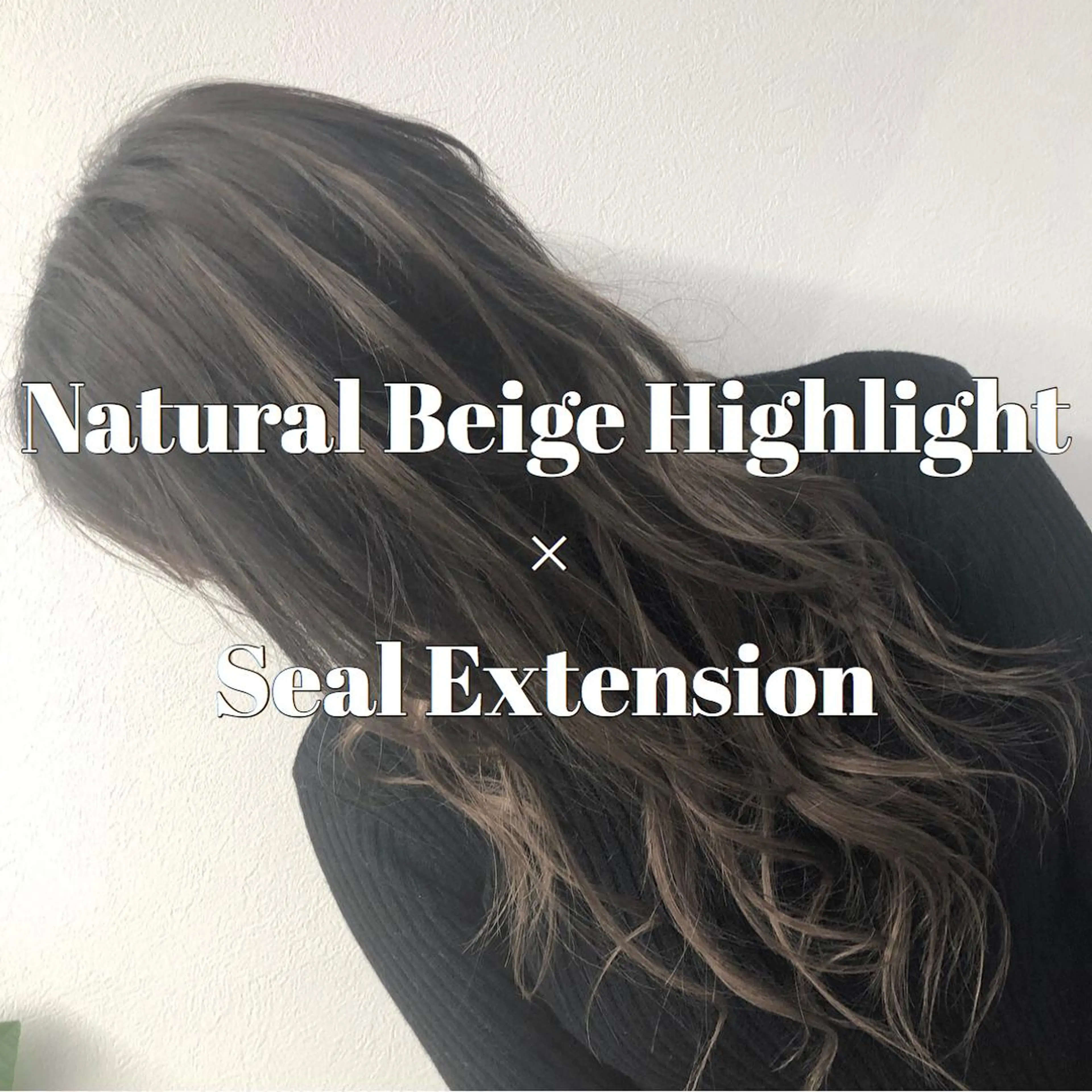 セミロング カラー ヘアアレンジ シールエクステ バレイヤージュ デザインカラー ハイライトカラー エクステ アンドウ ユウ/ レイヤーカット/韓国のヘアスタイル