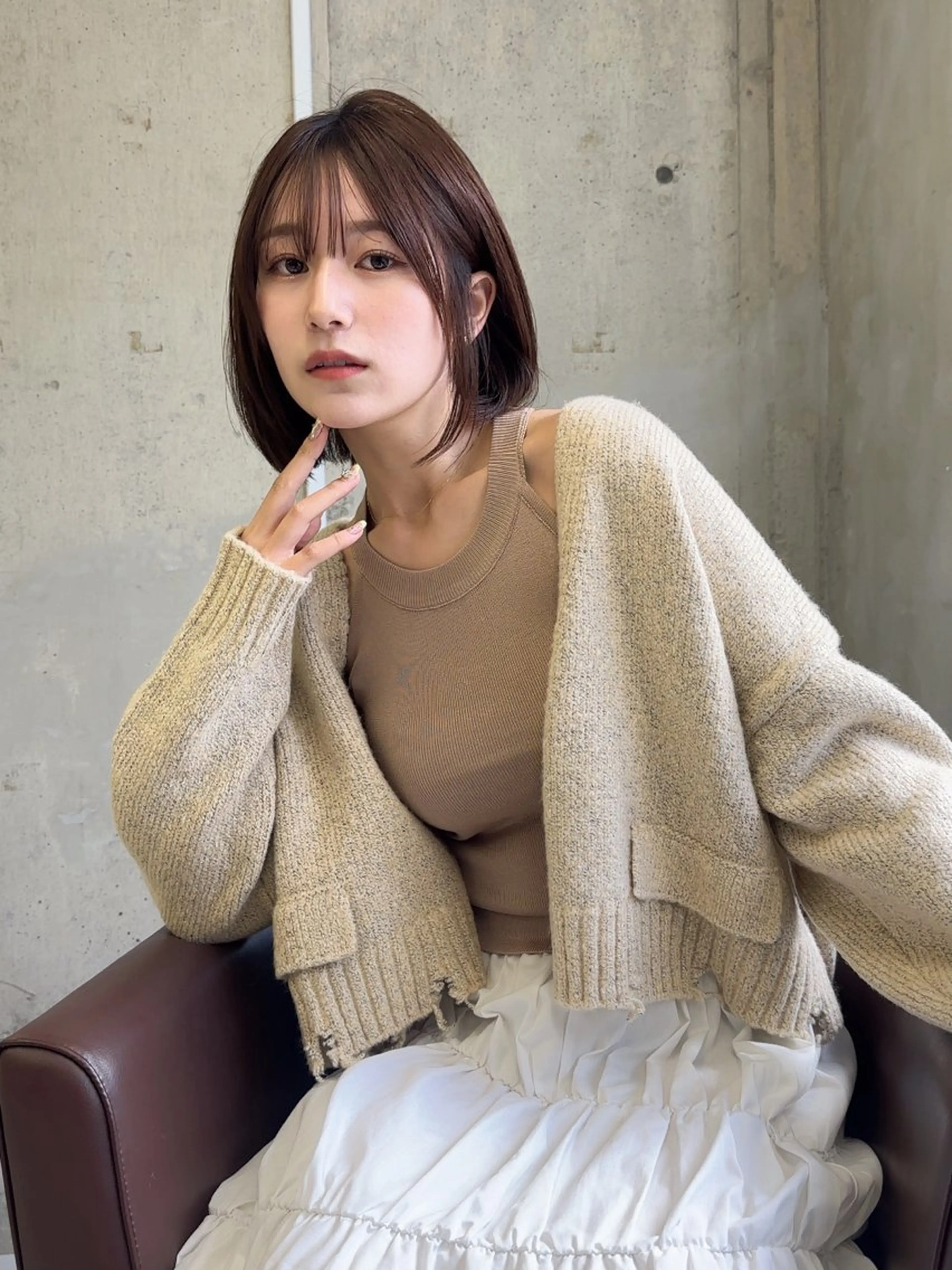 ミディアム 縮毛矯正 トリートメント 廣瀬双葉 トップスタイリストのヘアスタイル