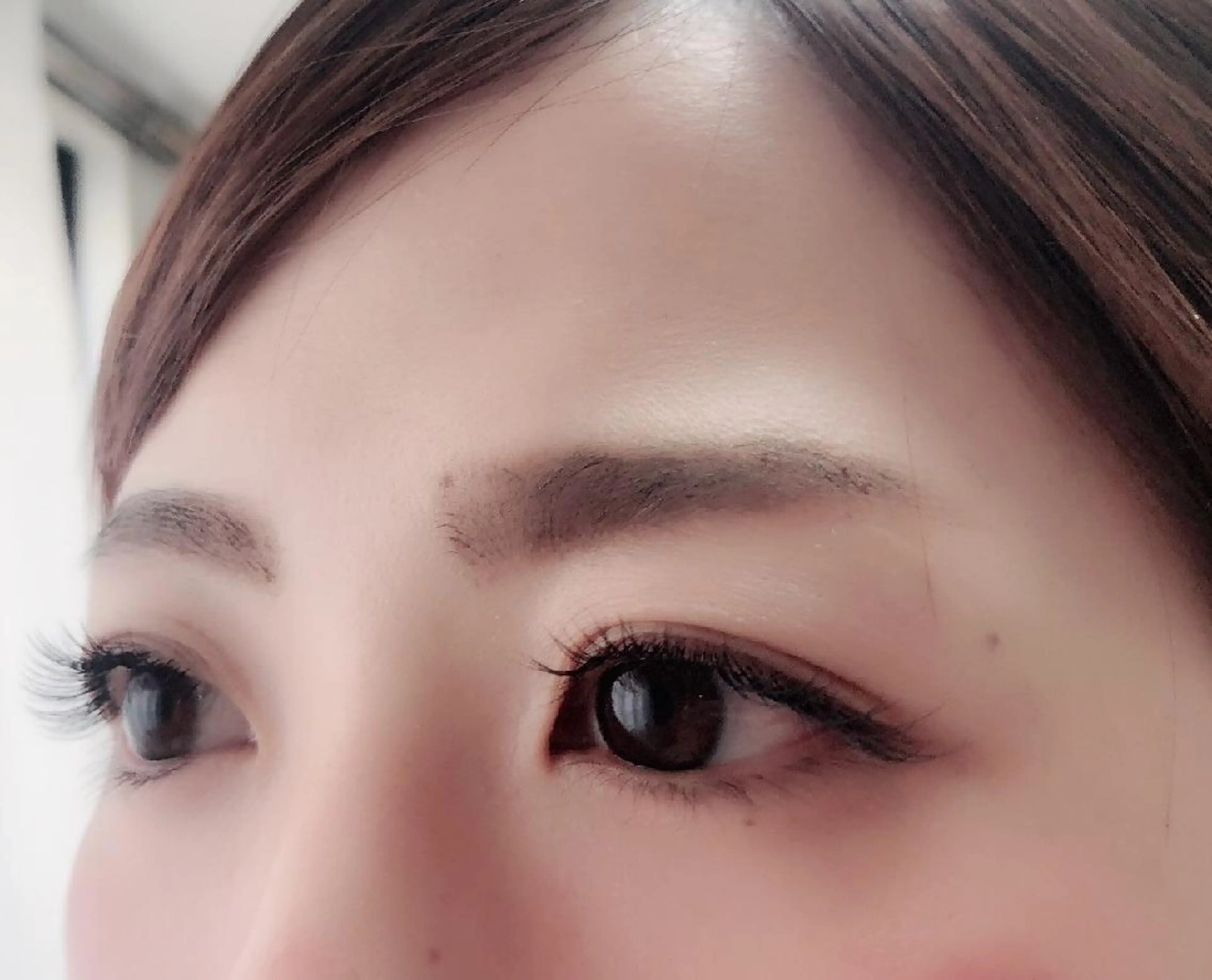 マツエク・マツパ 付け放題 フラットラッシュ セクシー 下まつげエクステ 一重×まつ毛パーマ 吉岡 ゆうなのマツエク・マツパデザイン