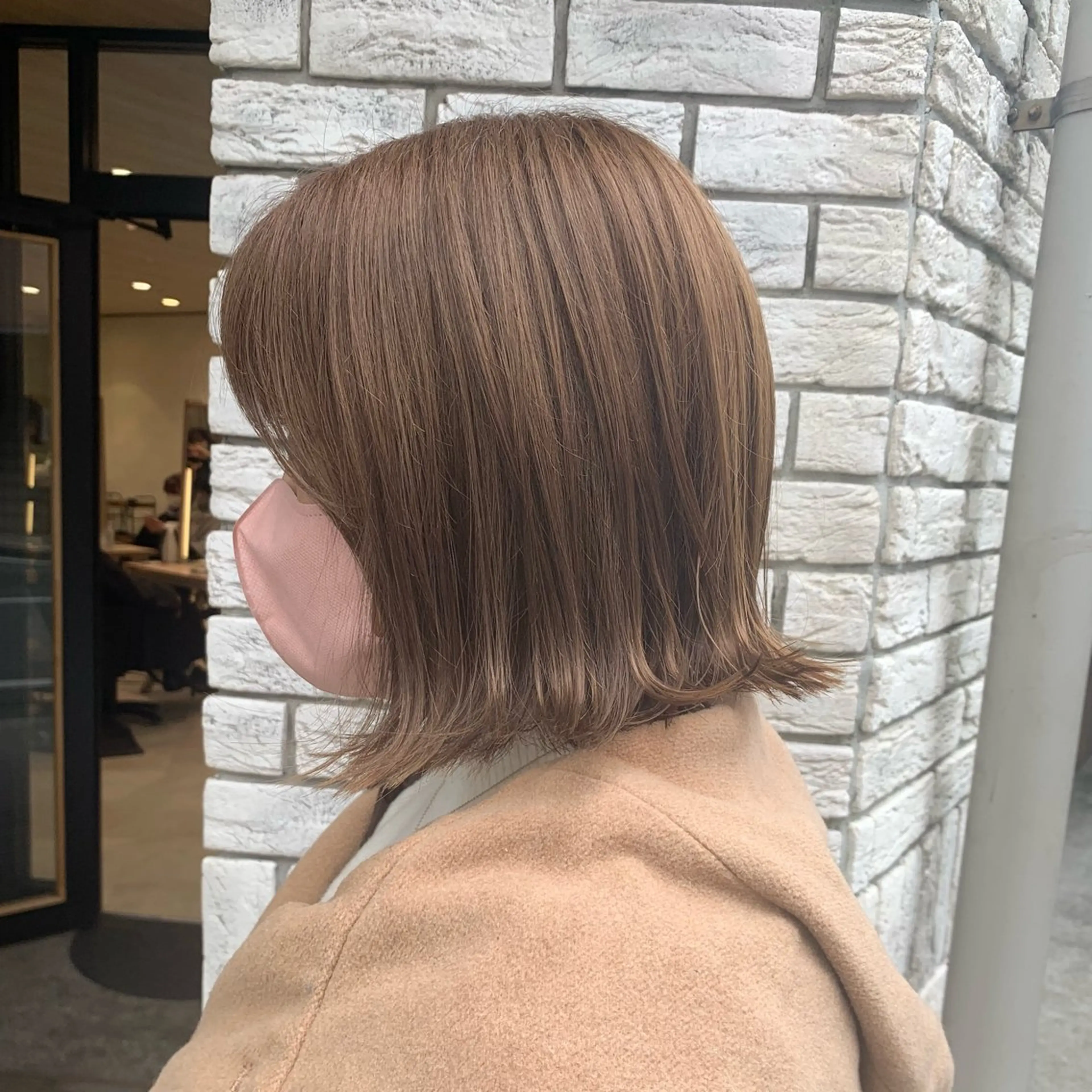 ミディアム カラー フェザー/ニュアンス パーマ/ryutoのヘアスタイル