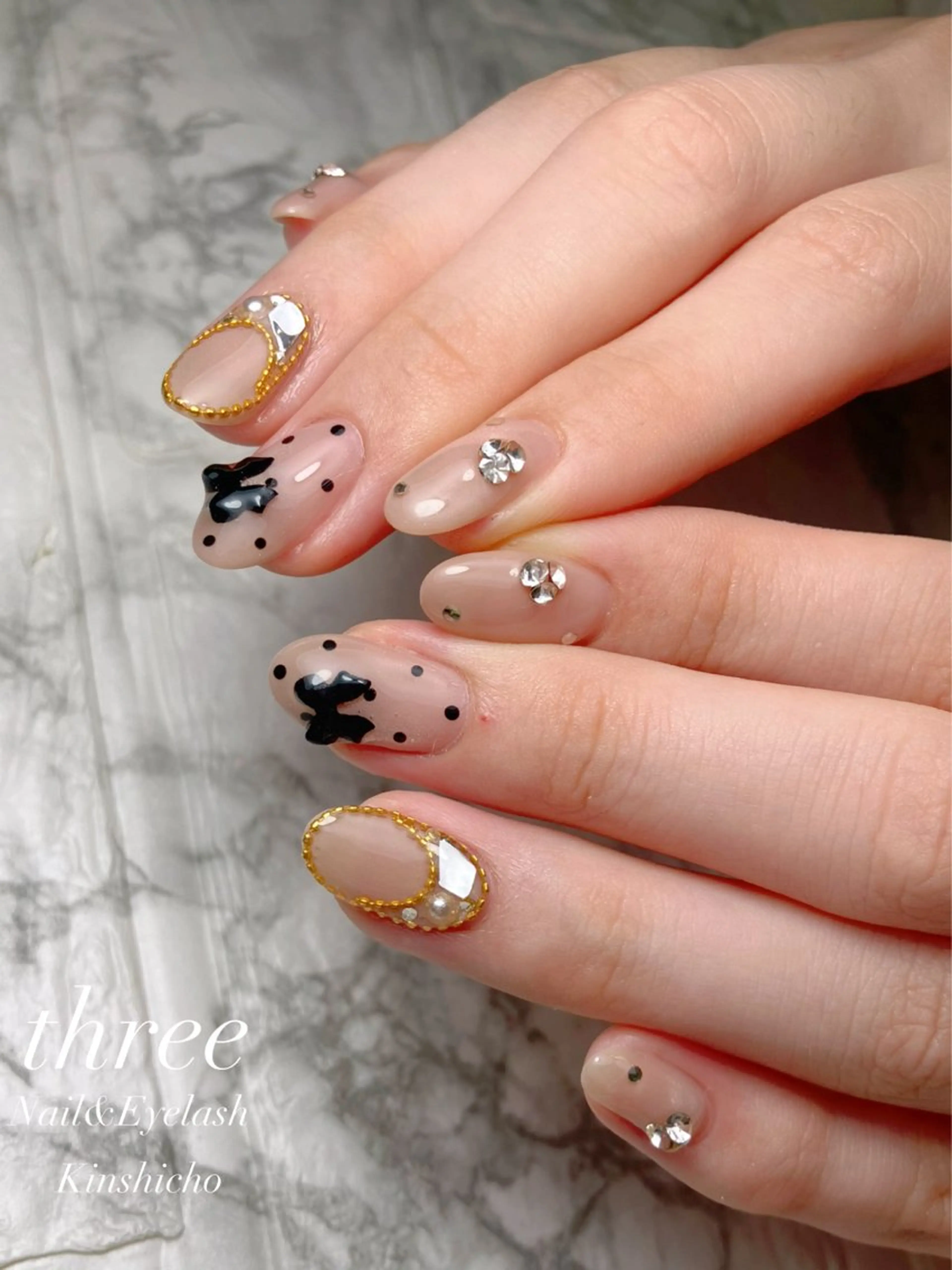 ネイル 韓国ネイル ハンドネイル three Nail&Eyeのネイルデザイン