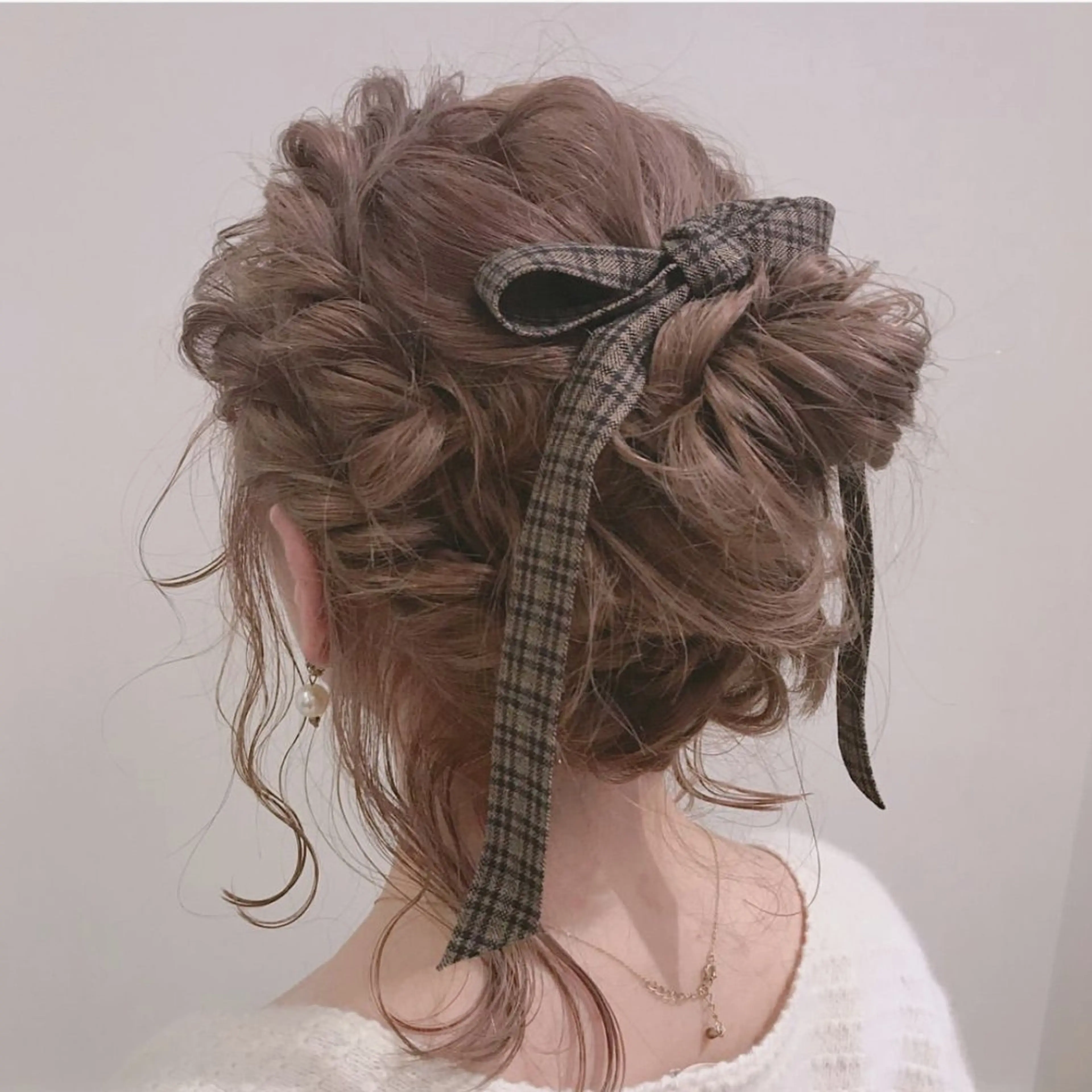 セミロング カラー ベージュカラー ブリーチ ミルクティーベージュ 清水　ちひろ ✄トップスタイリストのヘアスタイル