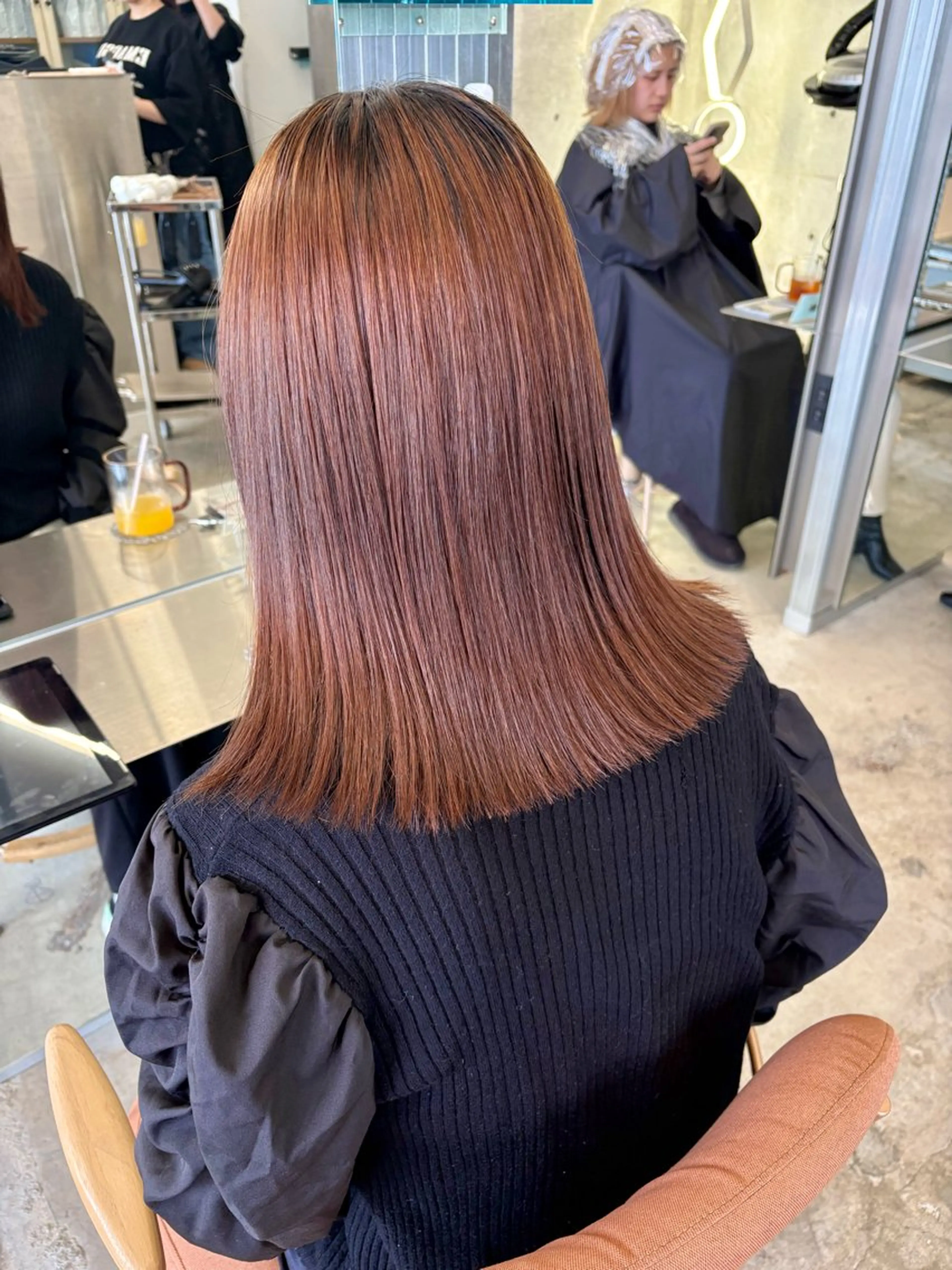 ミディアム 髪質改善 ヘアカラー トリートメント LOMARLIE / 𝐂𝐇𝐈𝐊𝐀のヘアスタイル