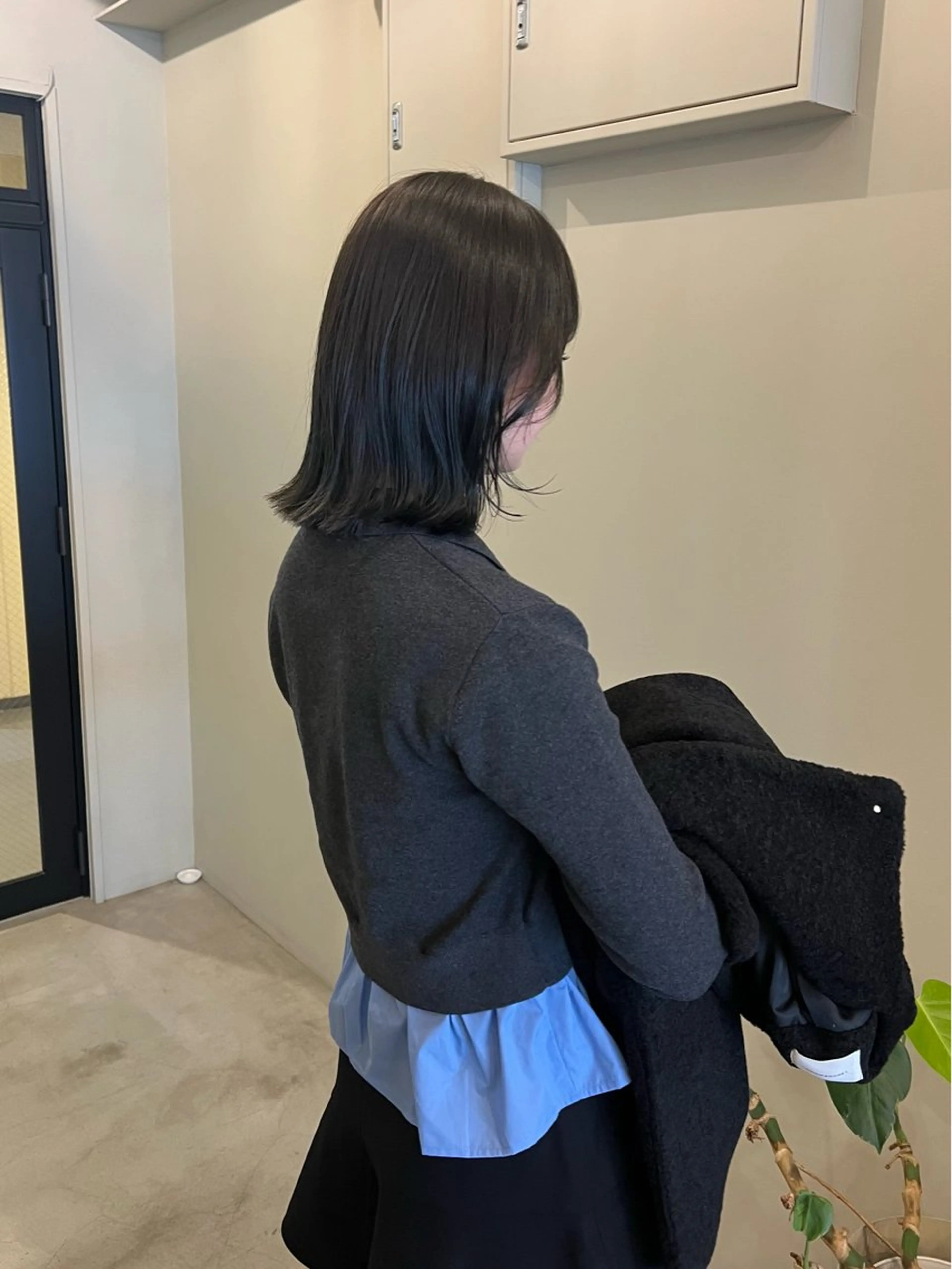 ミディアム rin/薬院 /ボブ艶カラーのヘアスタイル