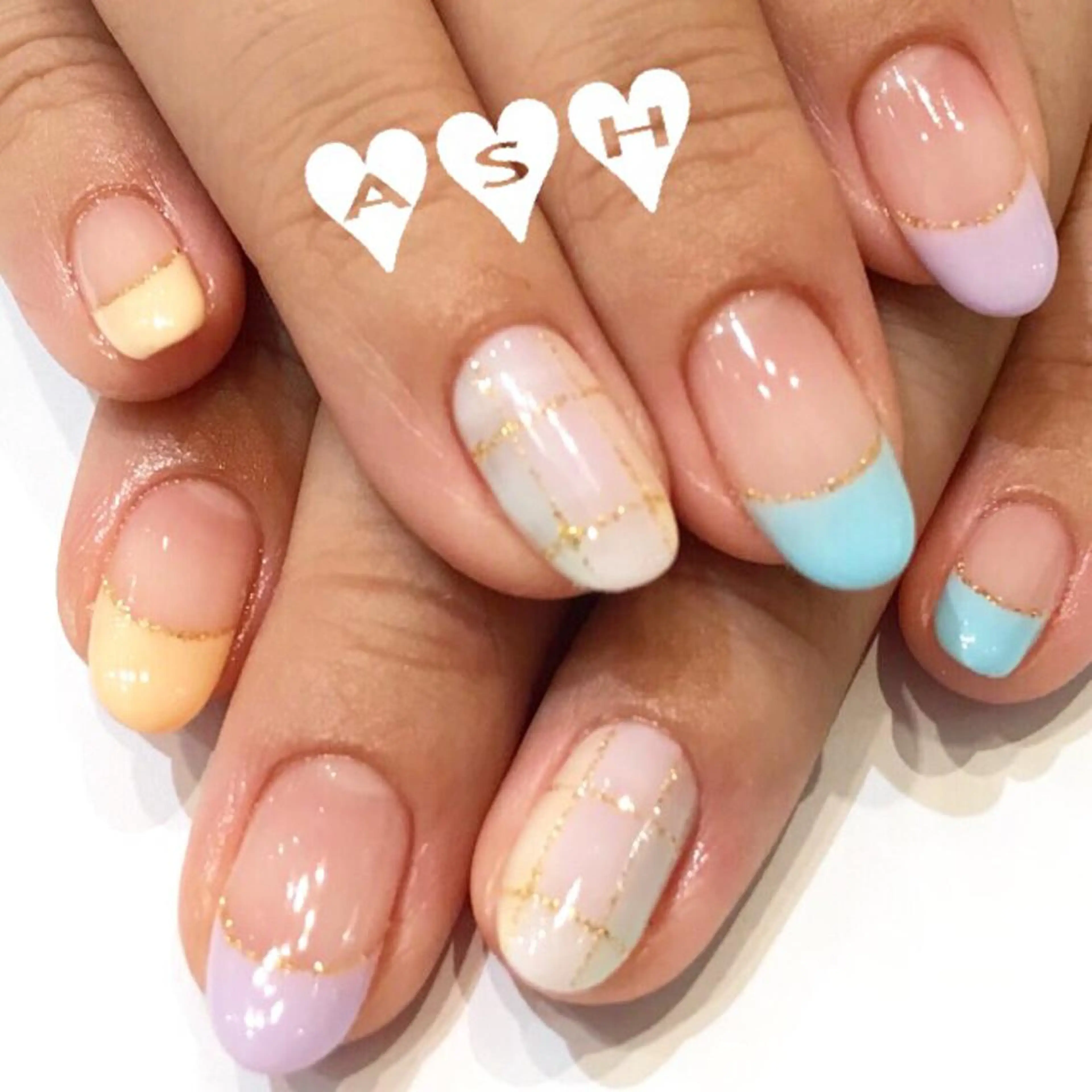 ネイル フレンチネイル 🩵NORIKO 上品ネイルが得意🩵のネイルデザイン