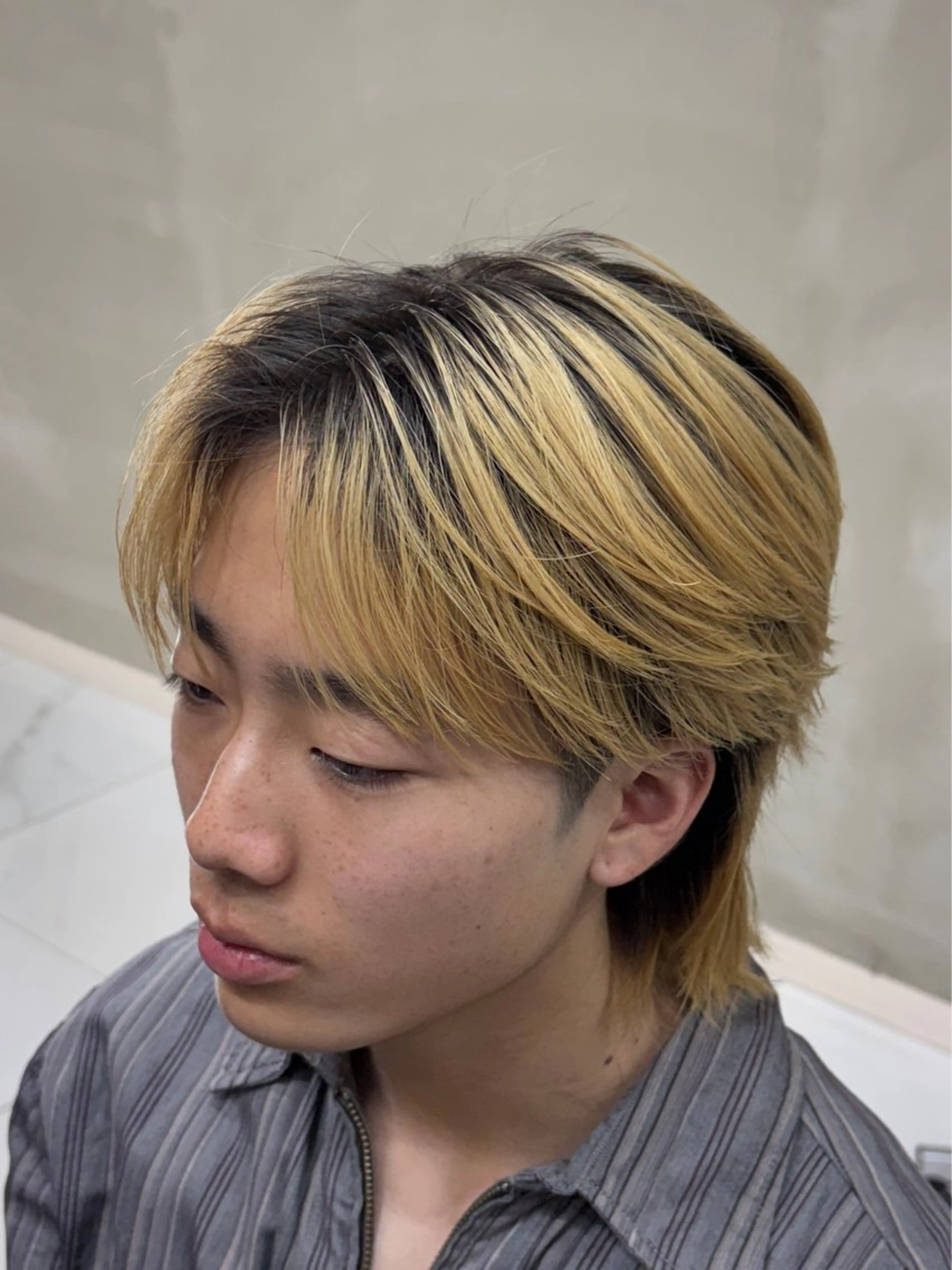 ショート パーマ メンズ カット パーマ GRANDEUR ryuのヘアスタイル