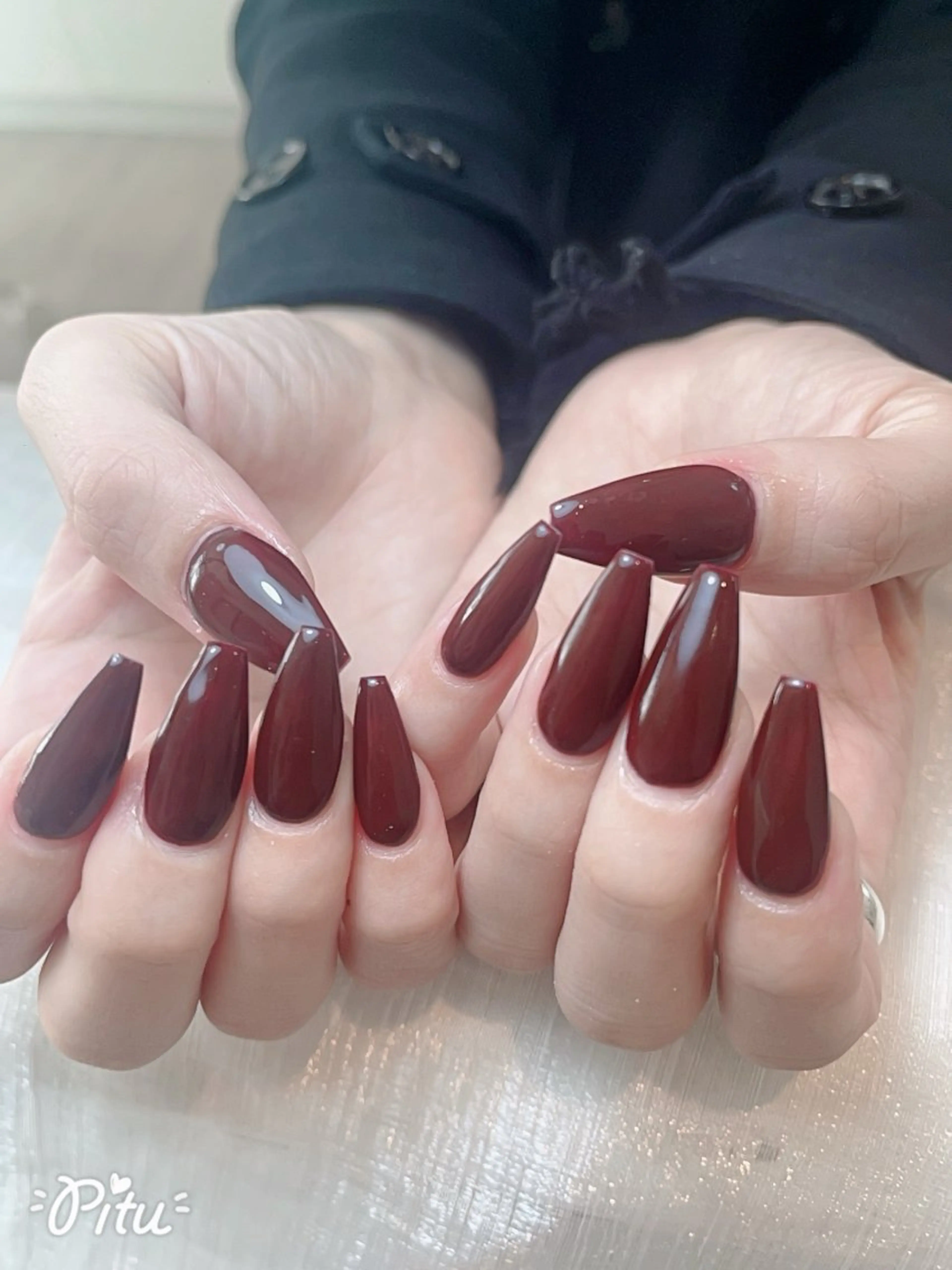 ネイル アートネイル ジェルネイル ニュアンスネイル シンプルネイル ネイルチップ Nie Nail Hinatachanのネイルデザイン