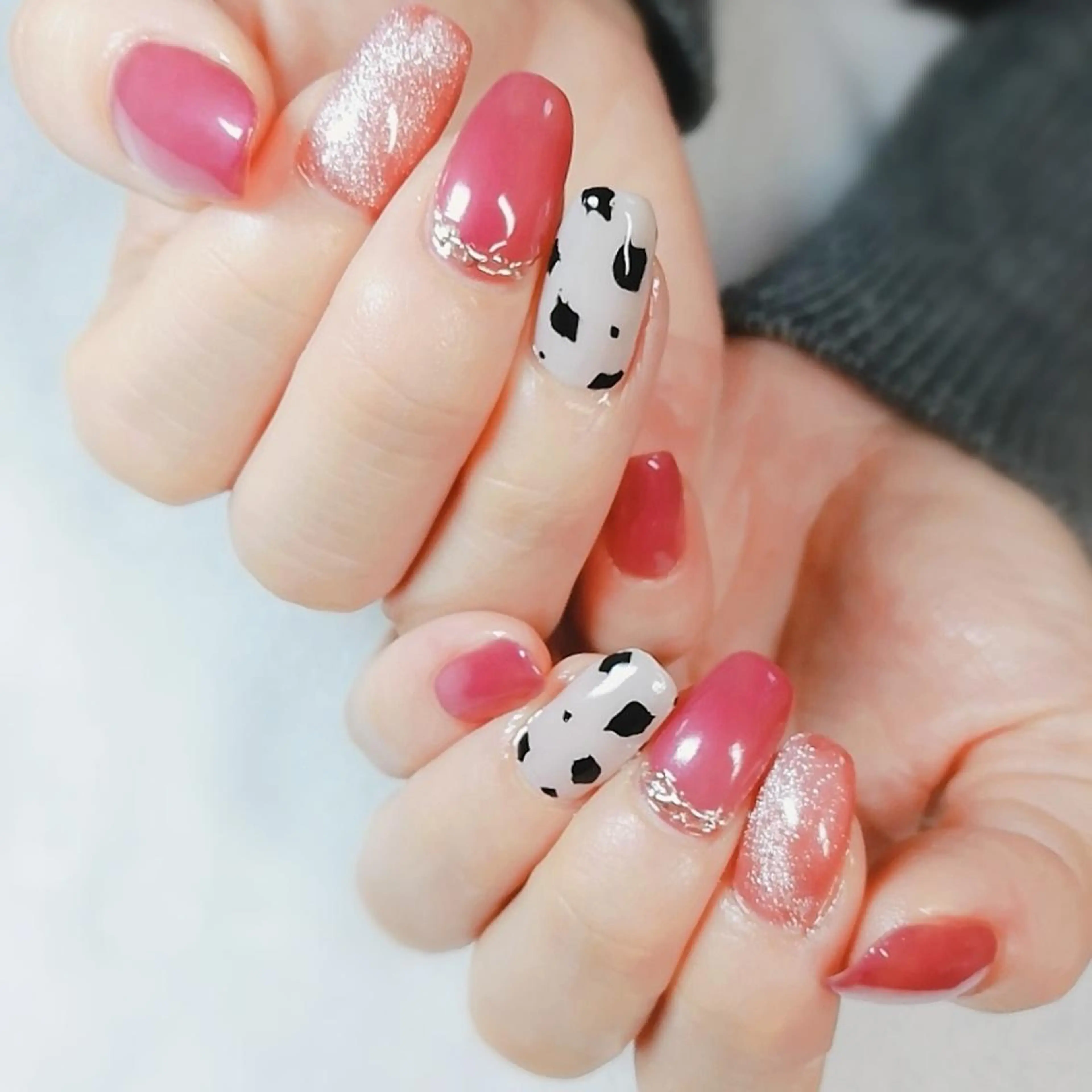 ネイル アートネイル マグネットネイル ワンカラーネイル 柴崎 美幸のネイルデザイン