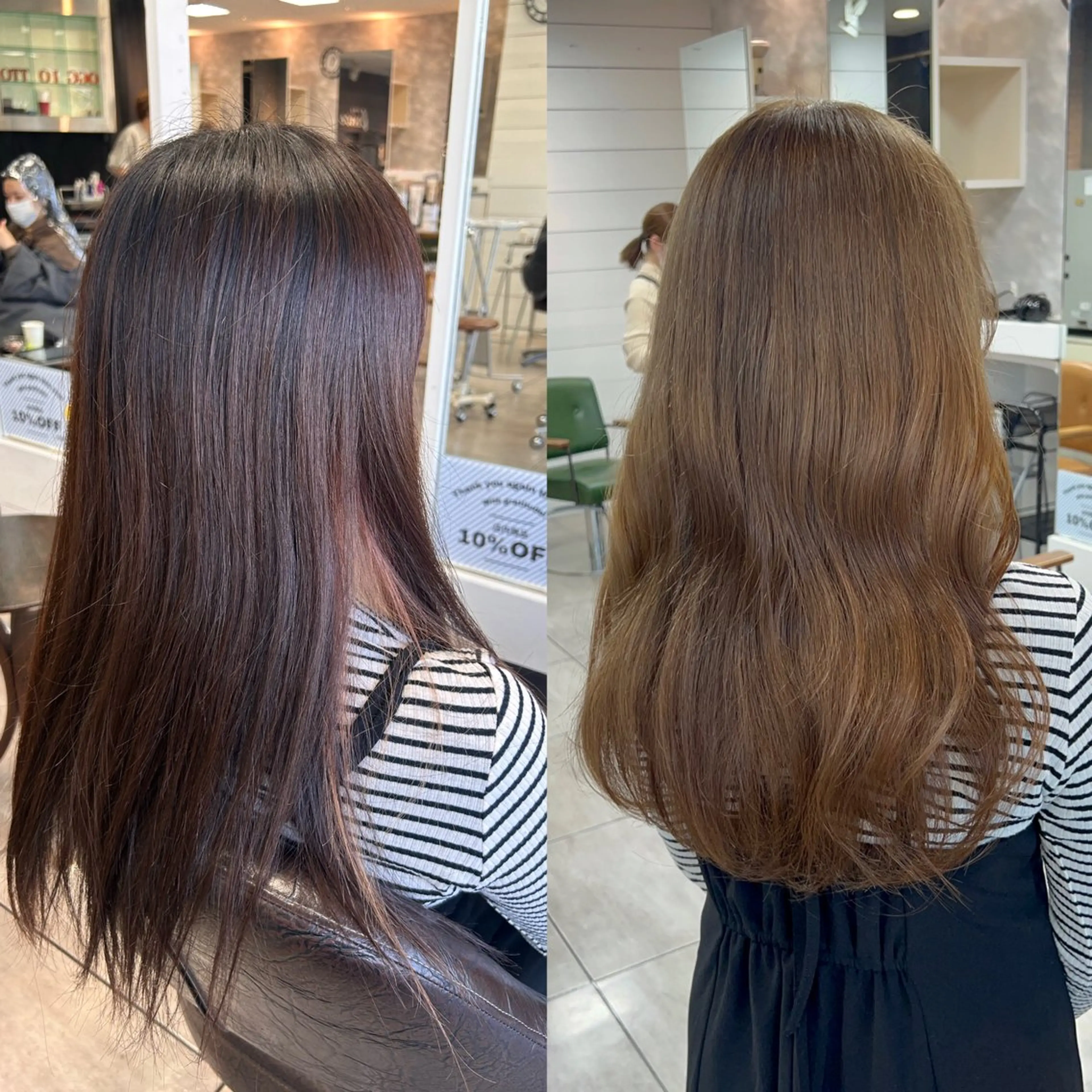 ロング カラー ヘアアレンジ インナー×縮毛矯正 ピンクカラー澤井里菜のヘアスタイル