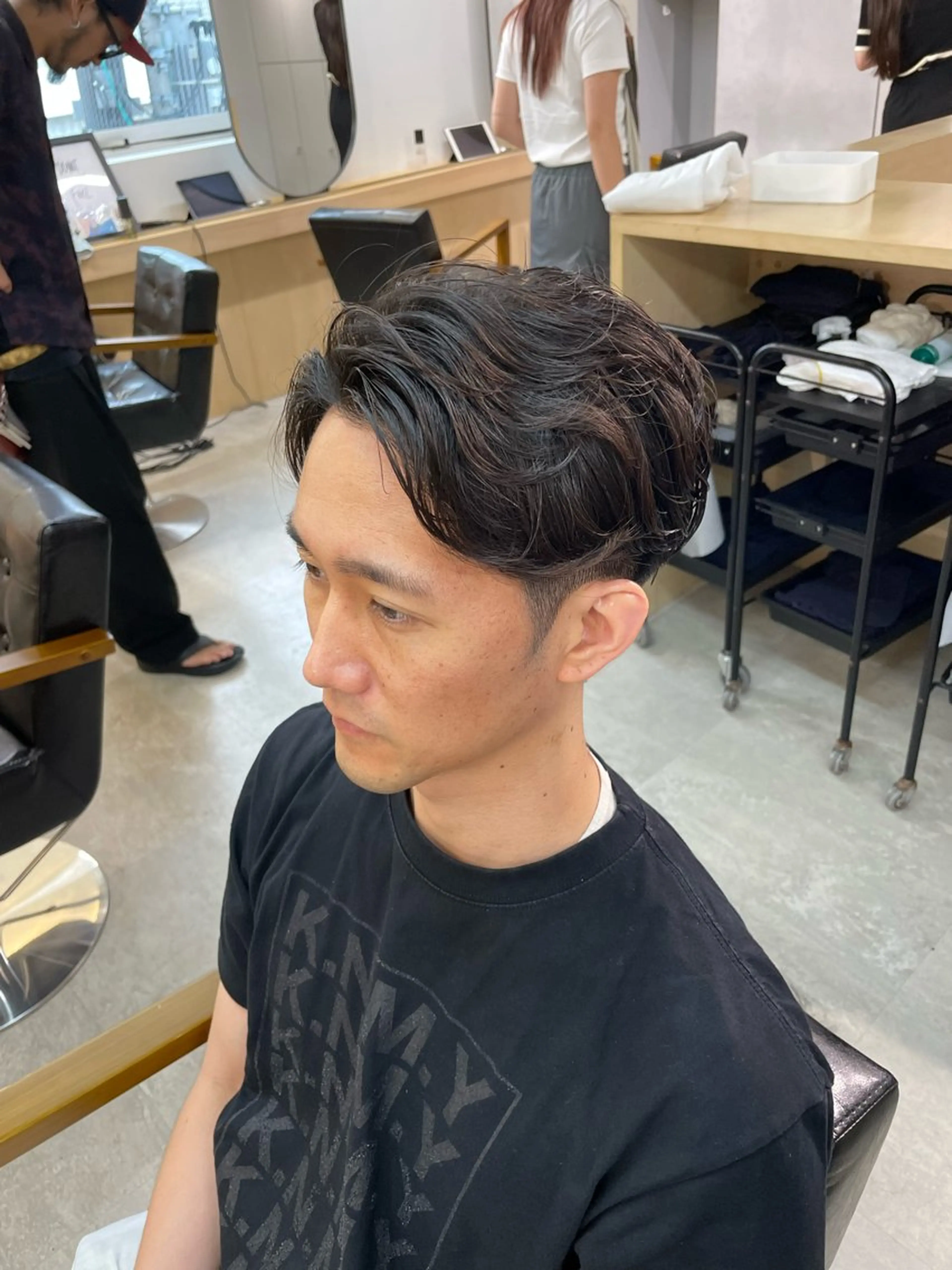 ショート パーマ メンズ カット パーマ マエダ リョウのヘアスタイル