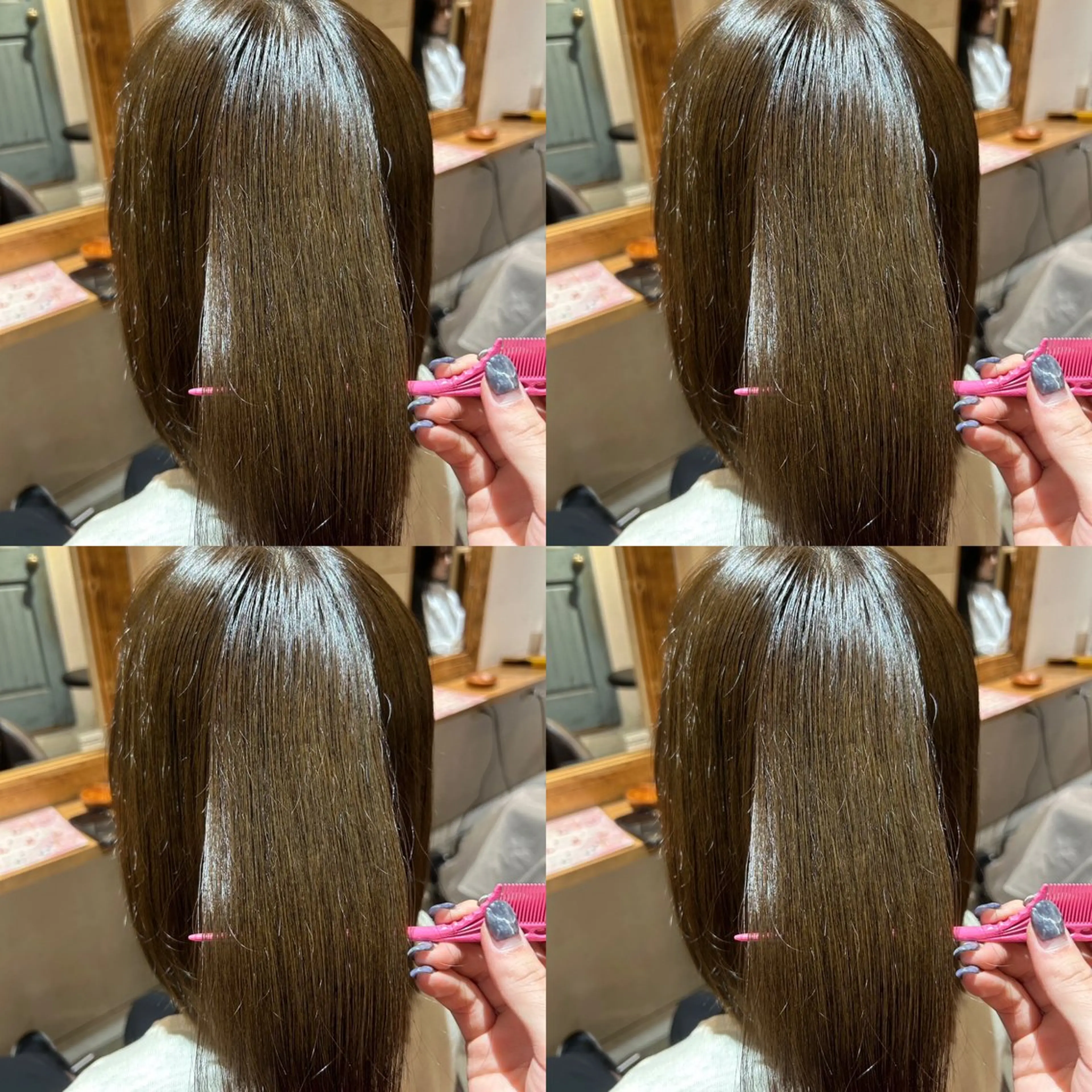 セミロング カラー レイヤーカット/ 縮毛矯正🇰🇷早坂のヘアスタイル