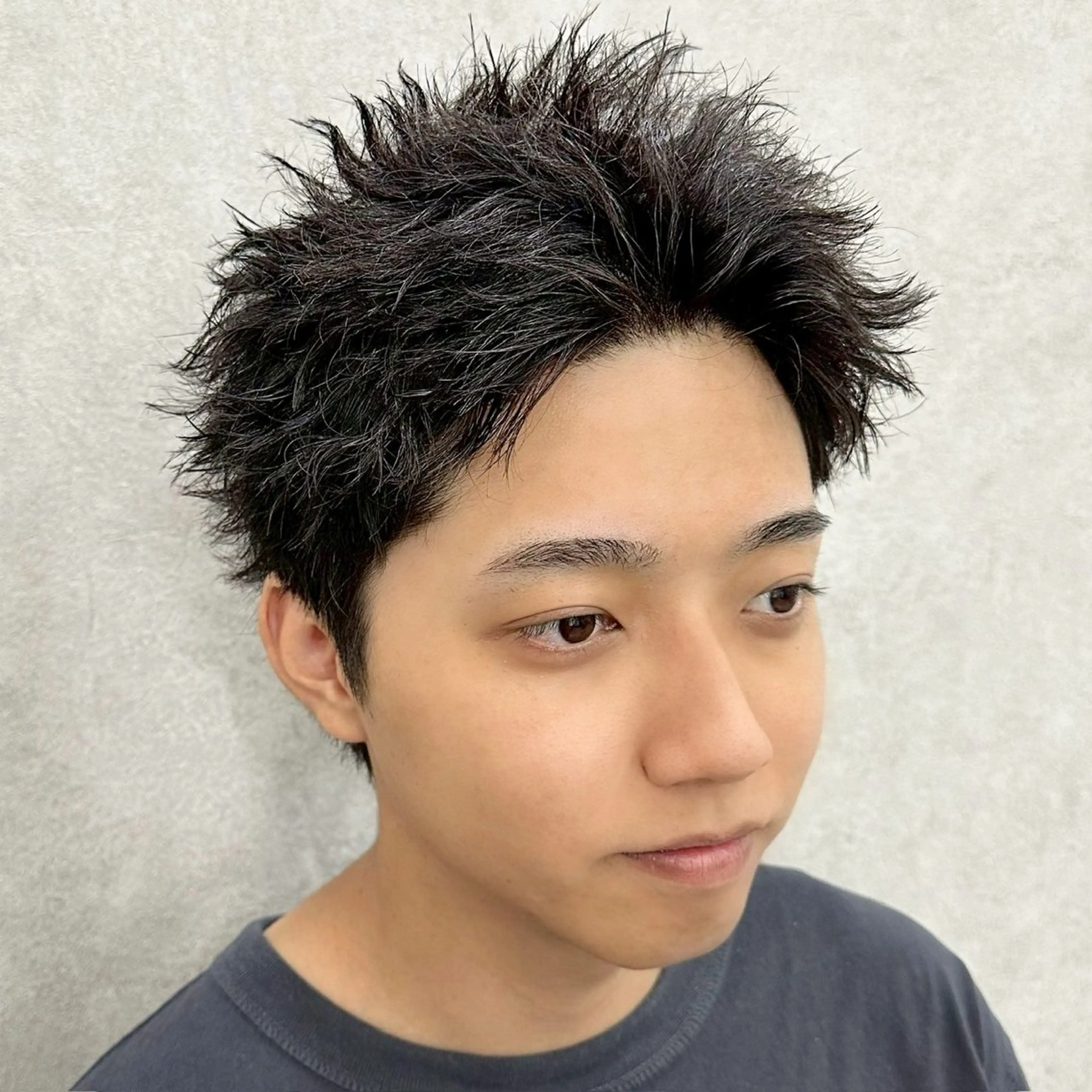 メンズ スパイキーショート メンズ専門/パーマ 特化/栄/北出瑞貴のヘアスタイル