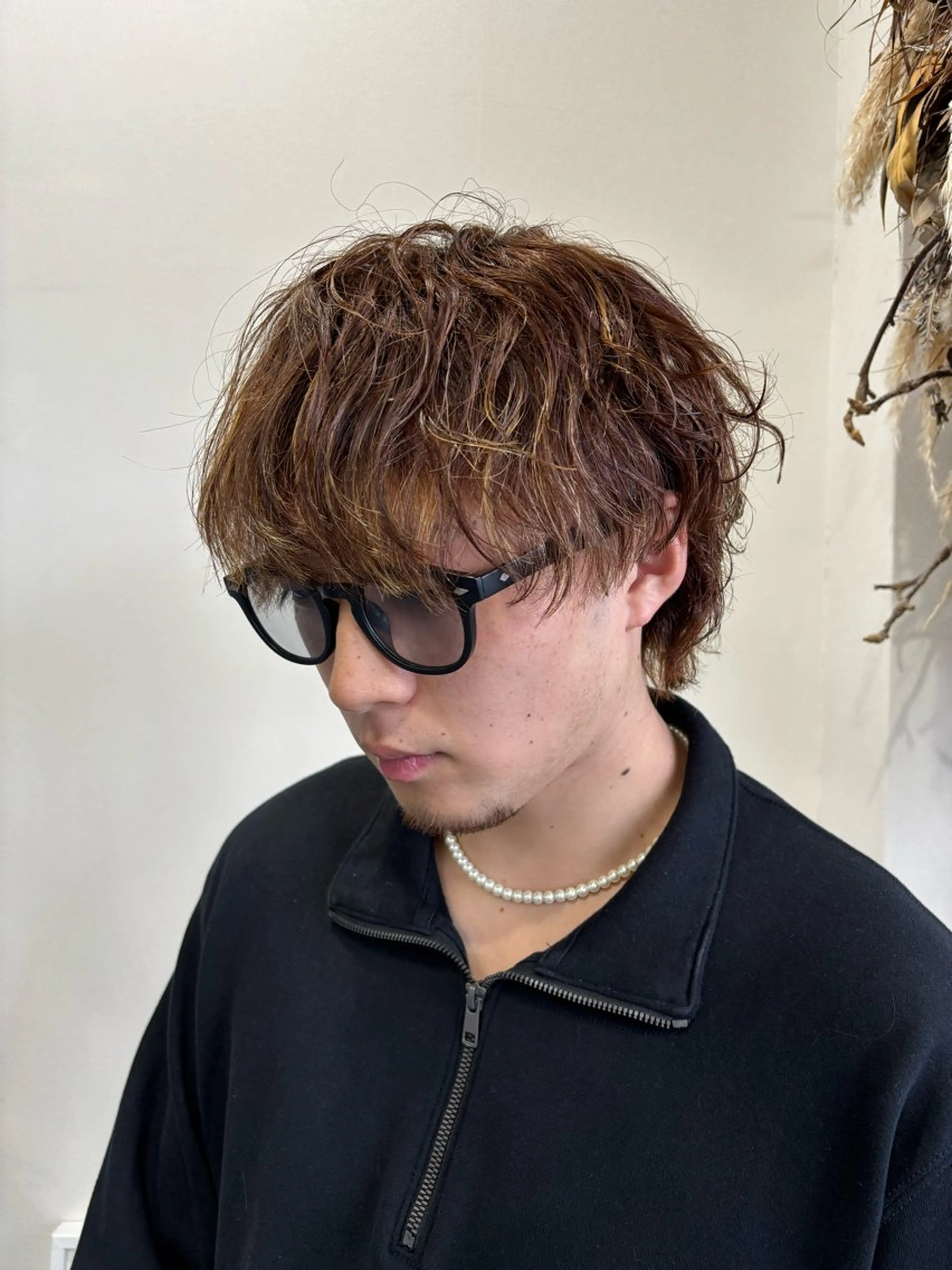 パーマ メンズ メンズパーマ 波巻きパーマ スパイラルパーマ 畑 悠哉のヘアスタイル