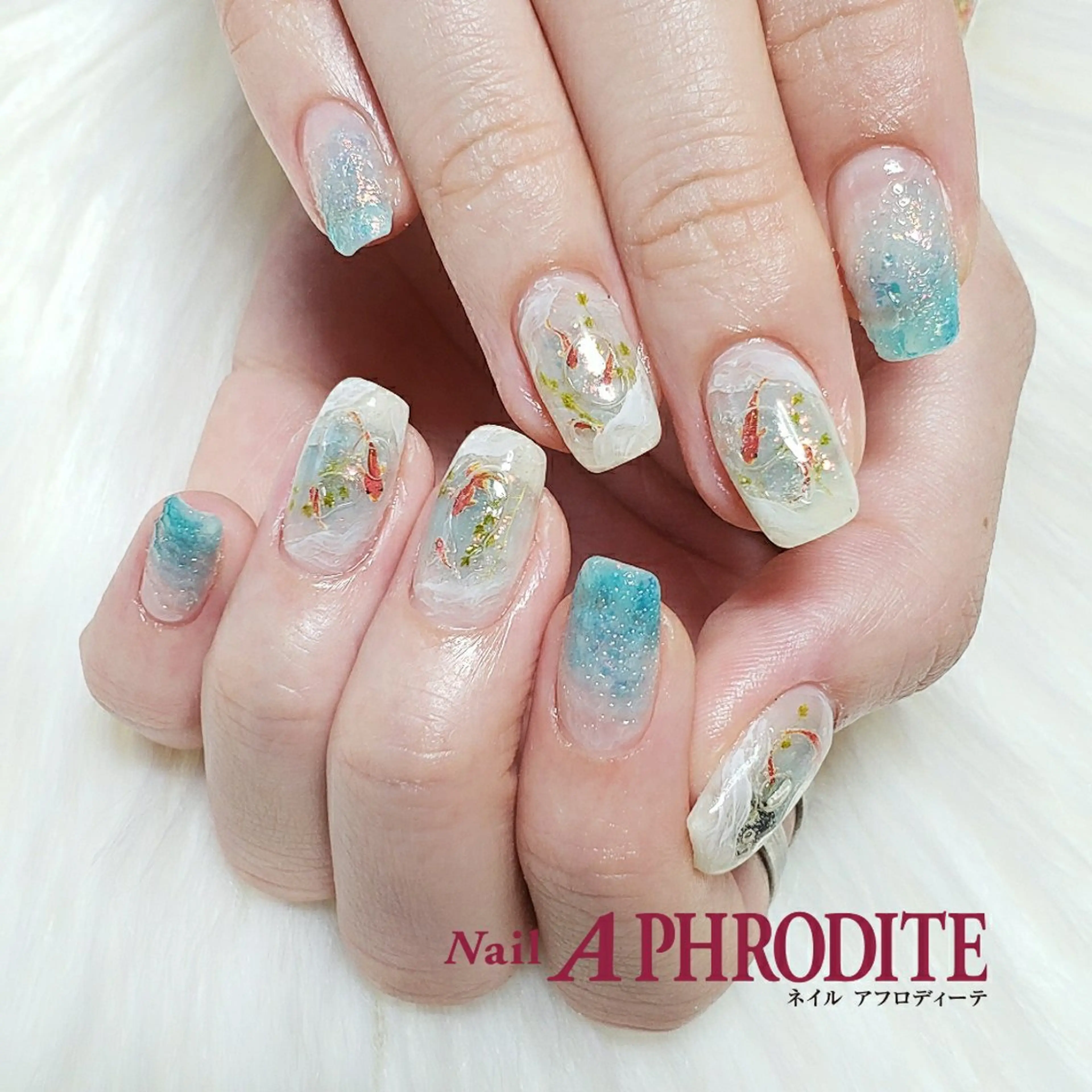 ネイル ジェルネイル ニュアンスネイル ソフトジェル Nail  Aphroditeのネイルデザイン