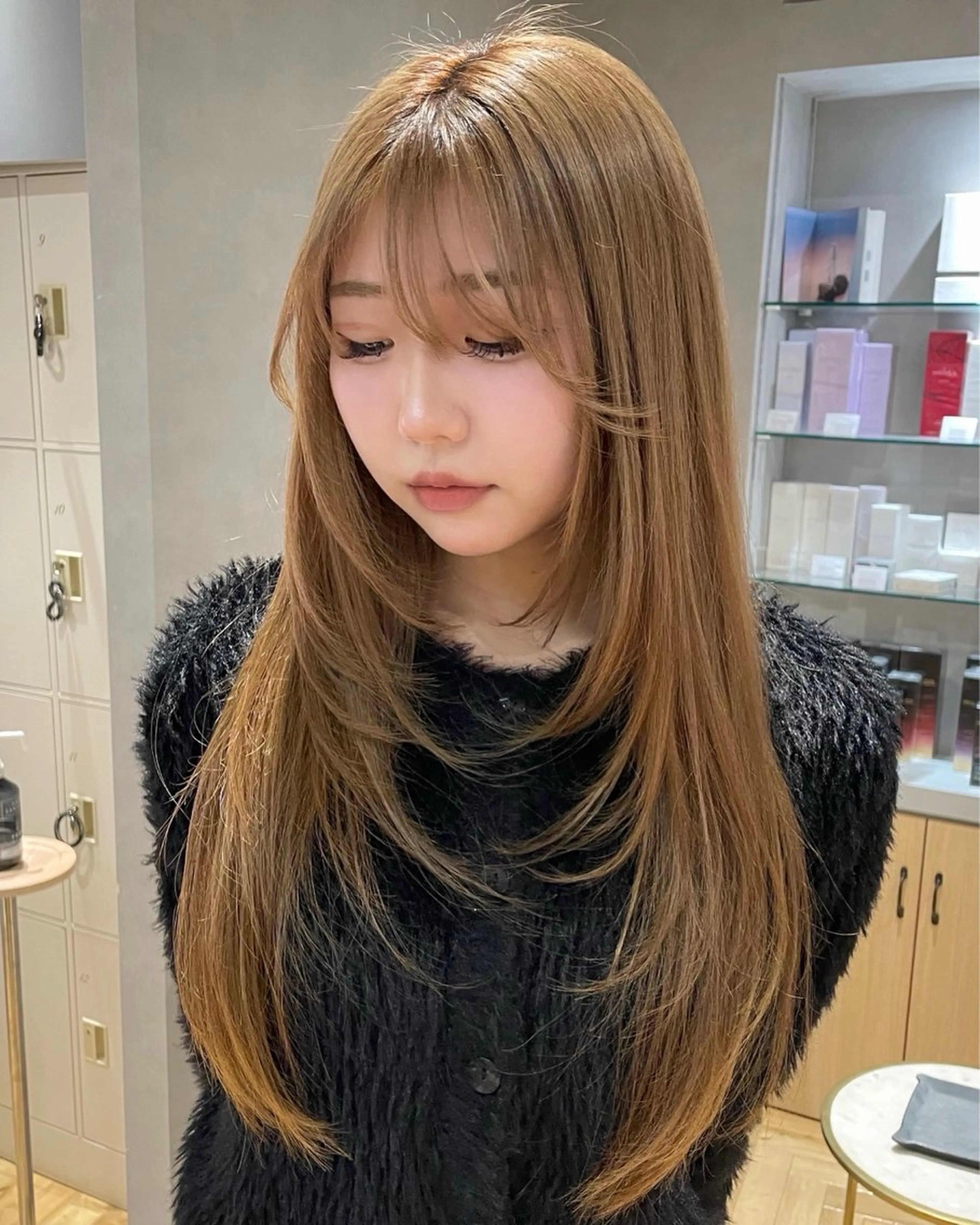 ロング レイヤーカット シャギー カット 樋口 美咲のヘアスタイル