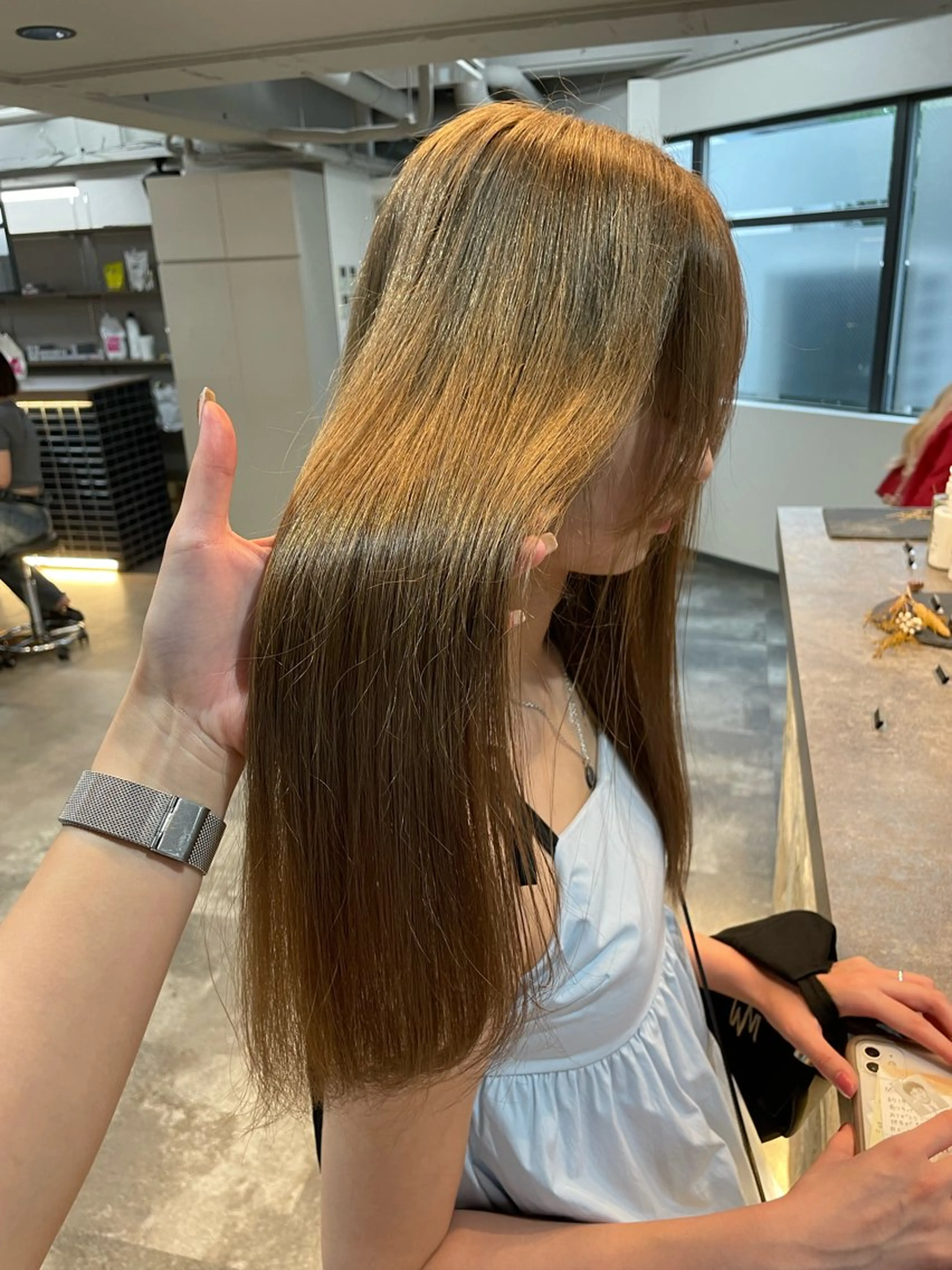 ロング ヘアカラー 髪質改善カラー🫧 横浜/liberteのヘアスタイル