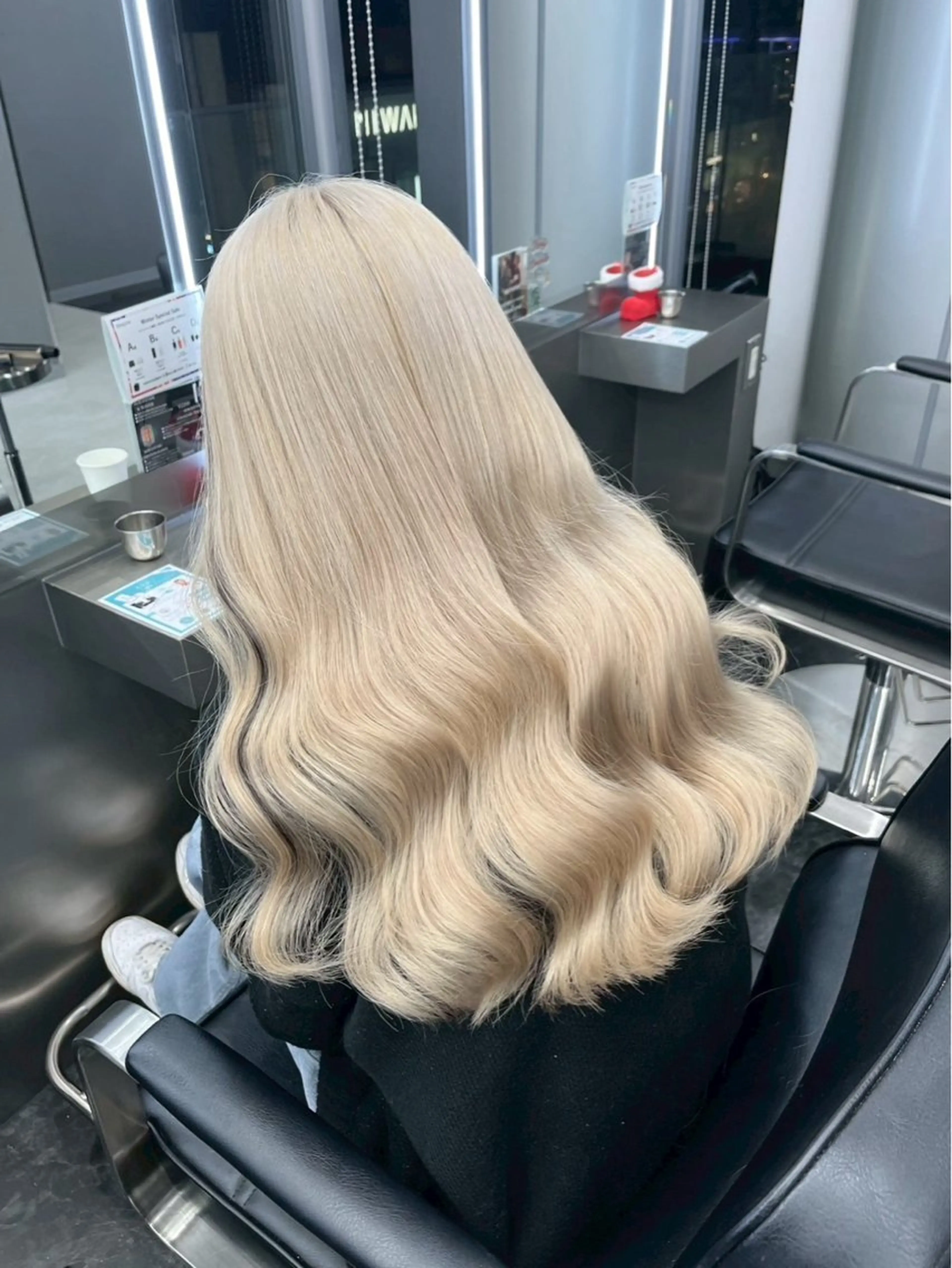 ロング カラー ヘアアレンジ ヘアカラー トリートメント ダブルカラー特化💍 tiam💍韓国ヘアのヘアスタイル