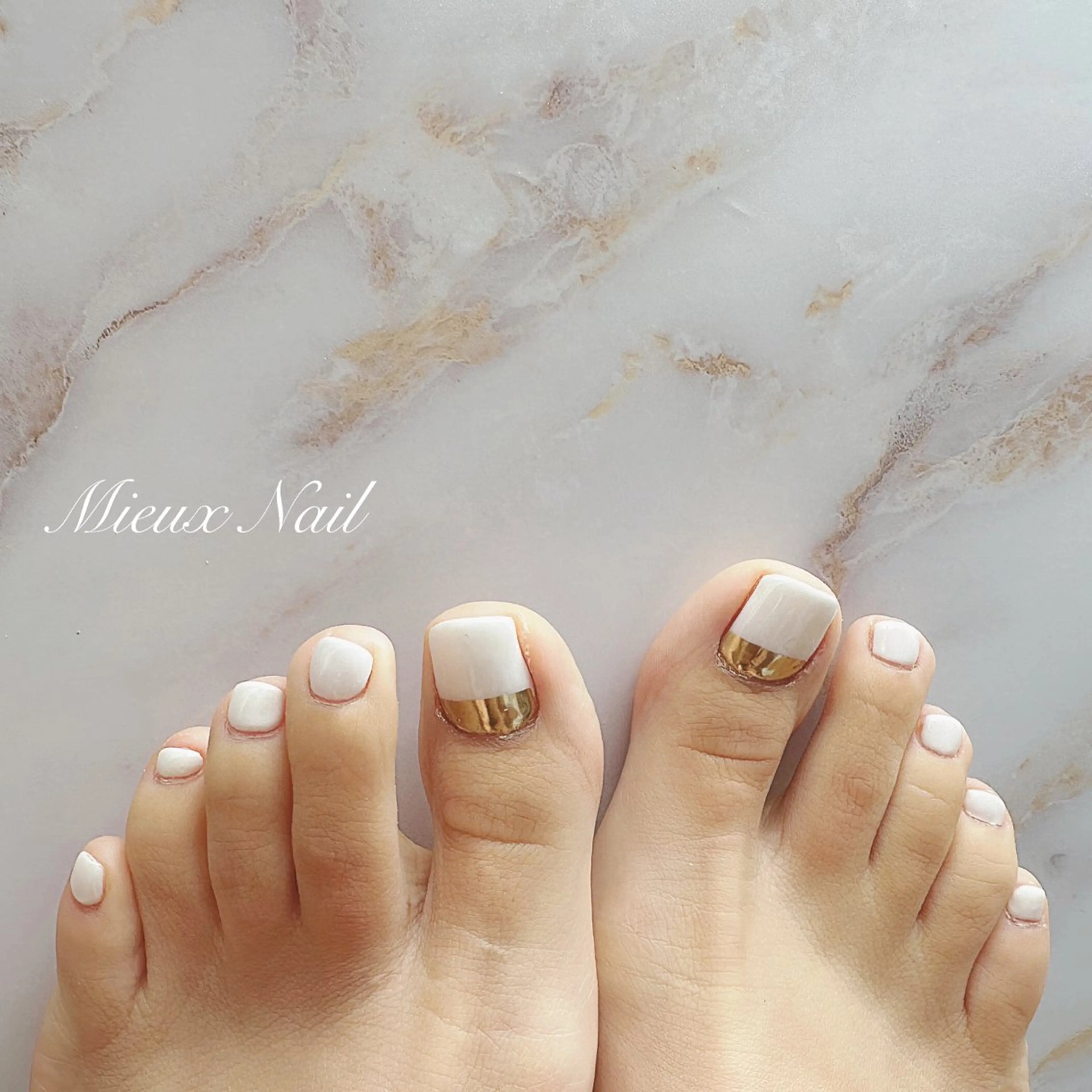 ネイル ブルー ジェルネイル パラジェル 市川 麻衣子のネイルデザイン