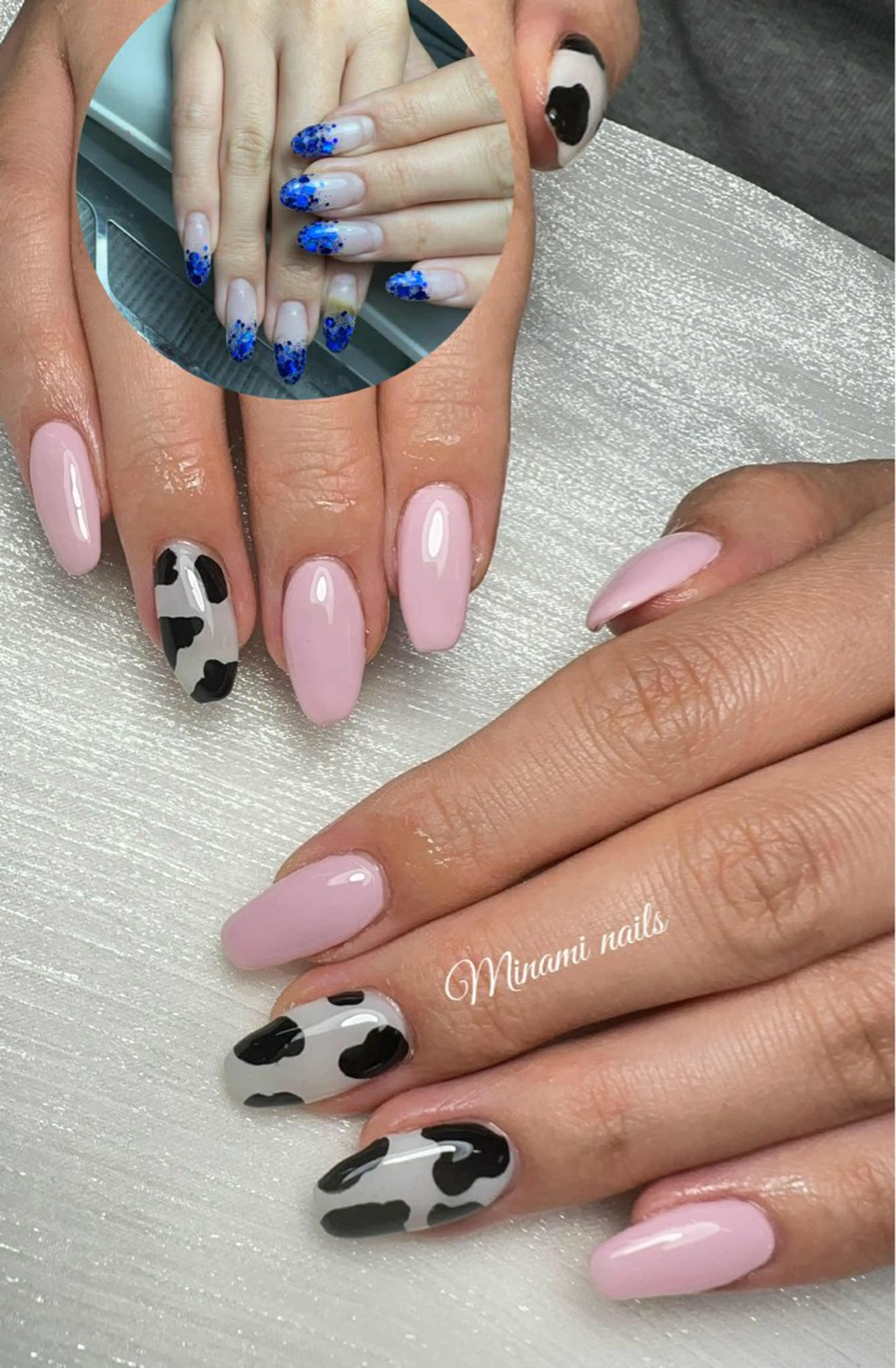 ネイル アートネイル オーロラネイル ガーリー キラキラネイル 韓国ネイル Minami Nailsのネイルデザイン
