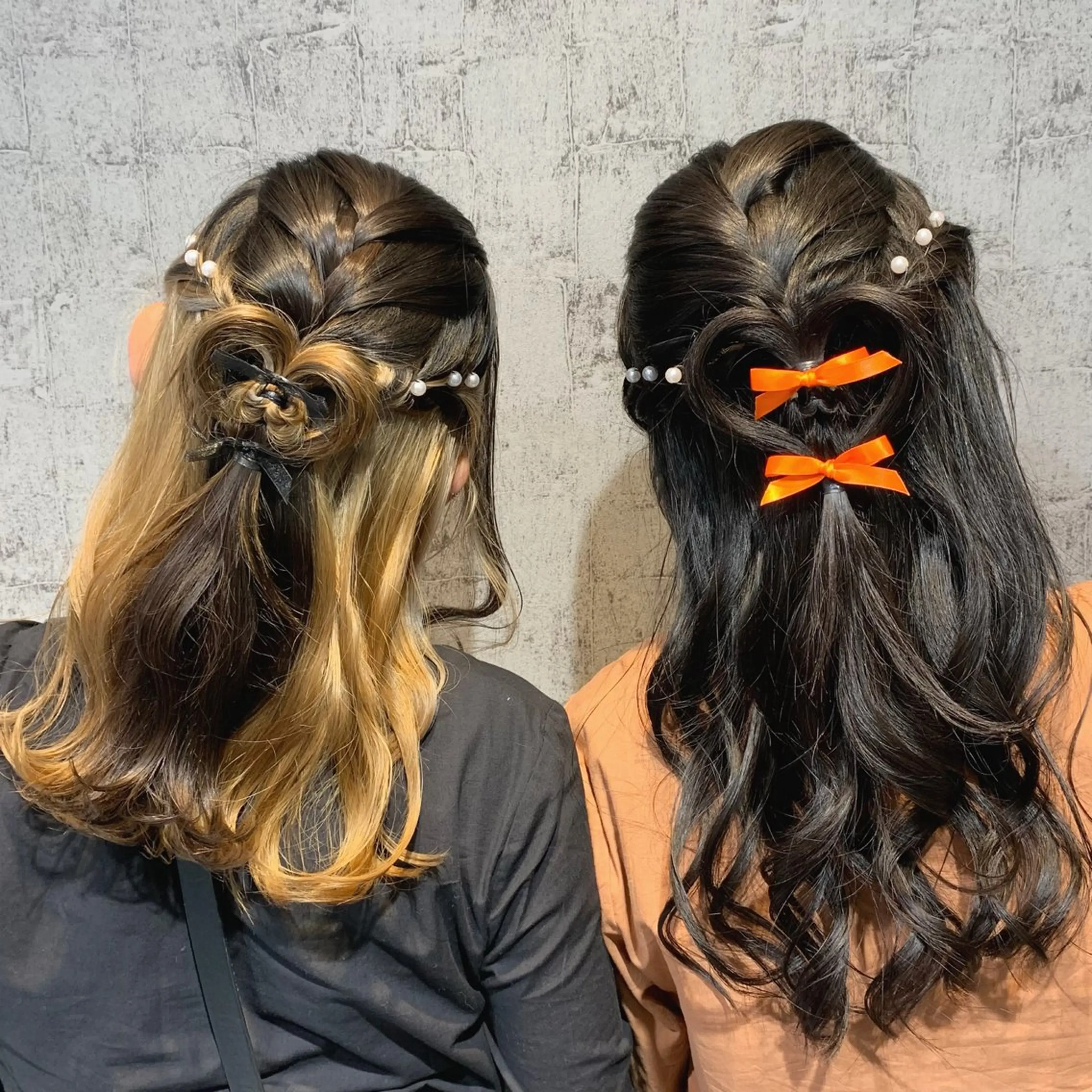 ロング ヘアアレンジ ヘアセット 透け感ブラウンカラー /レイヤー🧸ナシコのヘアスタイル