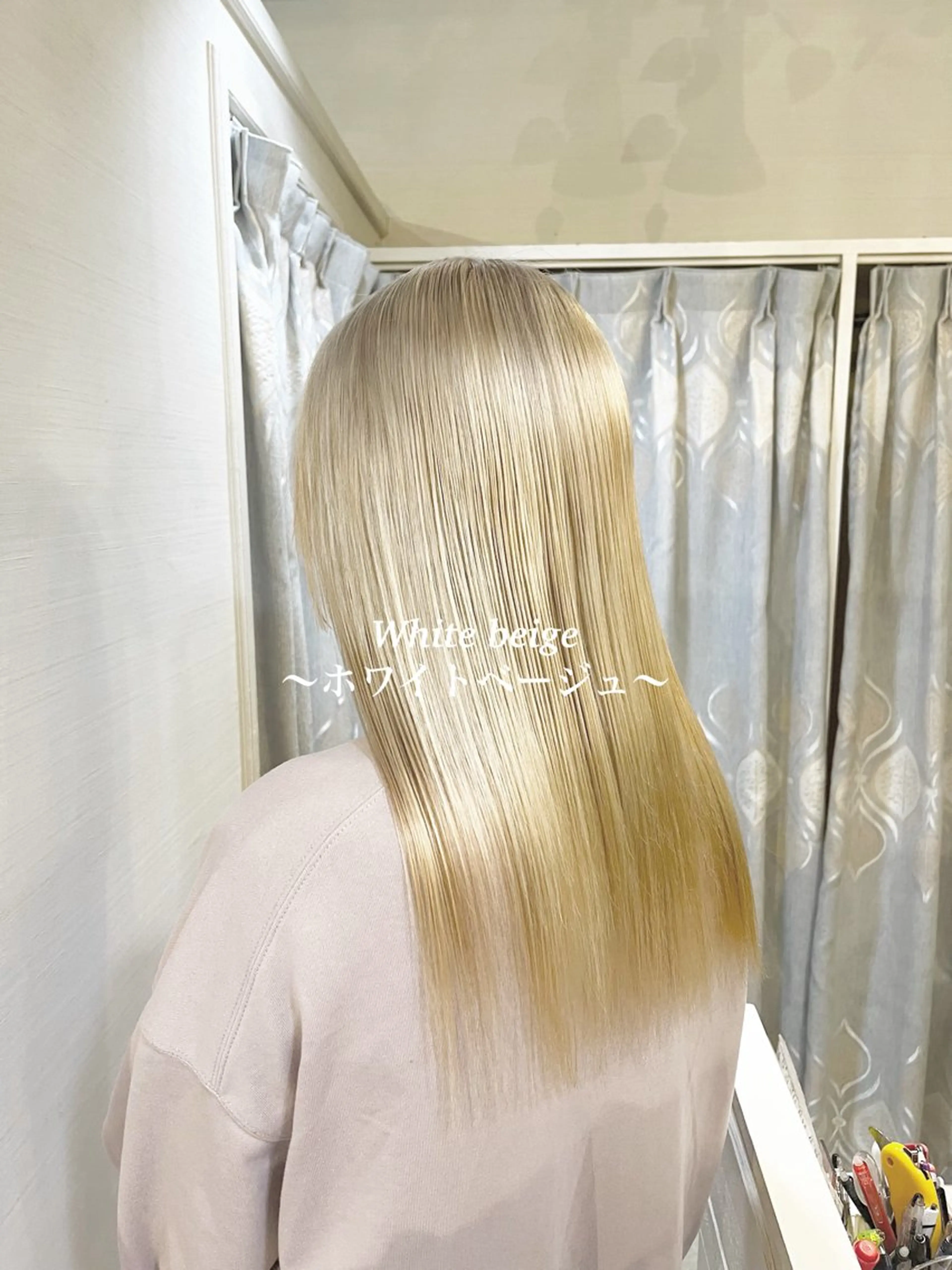 ロング カラー ブリーチ ハイトーンカラー 髪質改善 トリートメント ヘアカラー カラー職人 なかもと たつひろのヘアスタイル