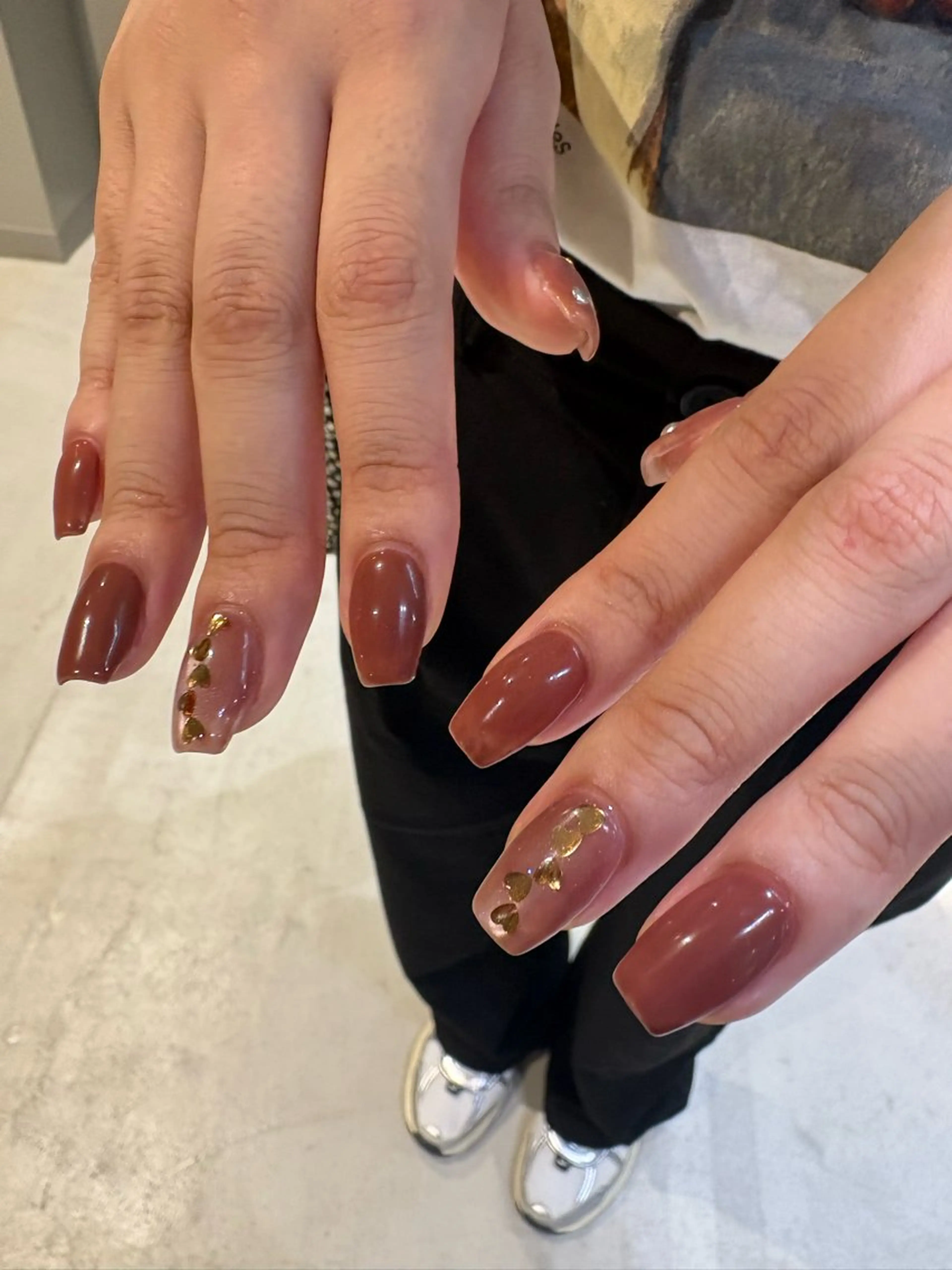 ネイル アートネイル シンプルネイル Miura.H 🦋🫧のネイルデザイン